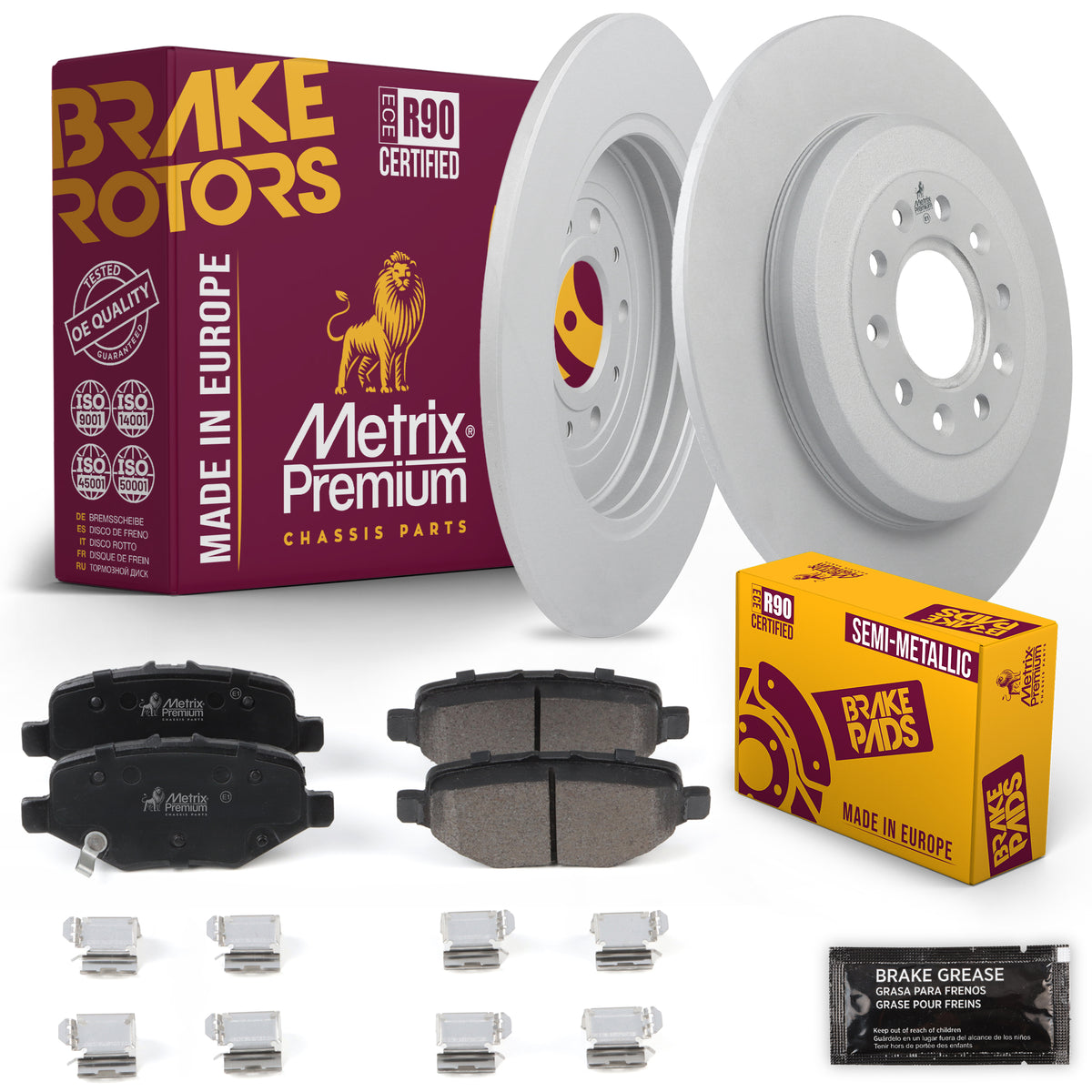 Metrix Premium Chassis Parts Rear Brake Kit 91635MT OEM fit auto parts