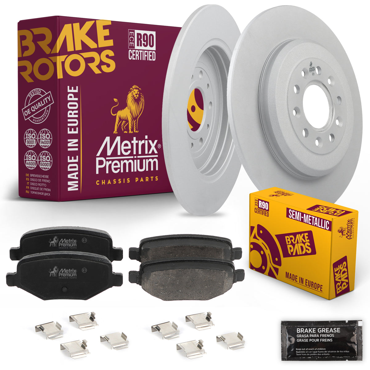 Metrix Premium Chassis Parts Rear Brake Kit 91637MT OEM fit auto parts
