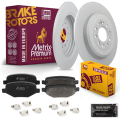 Metrix Premium Chassis Parts Rear Brake Kit 91637MT OEM fit auto parts