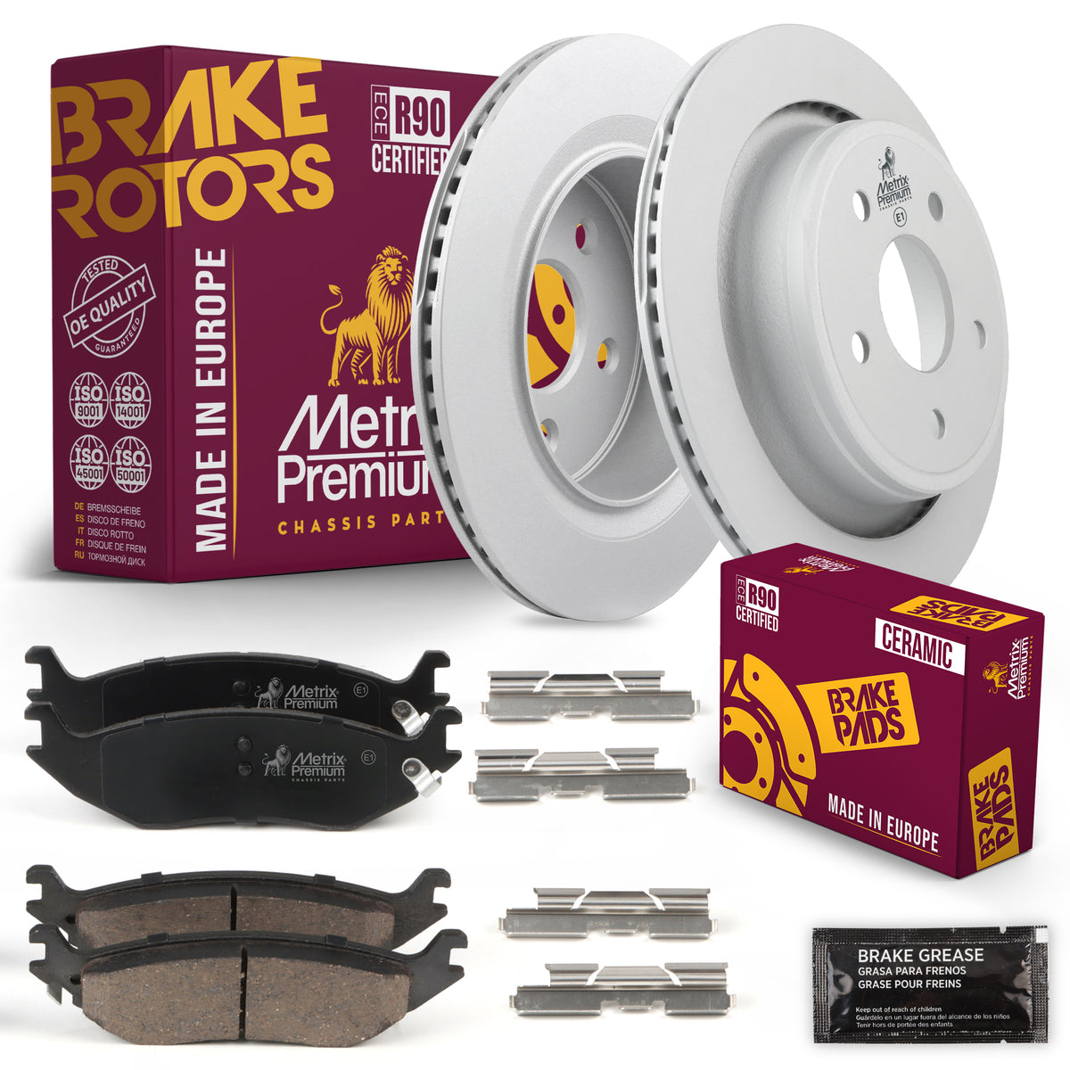 Metrix Premium Chassis Parts Rear Brake Kit 91641MT OEM fit auto parts