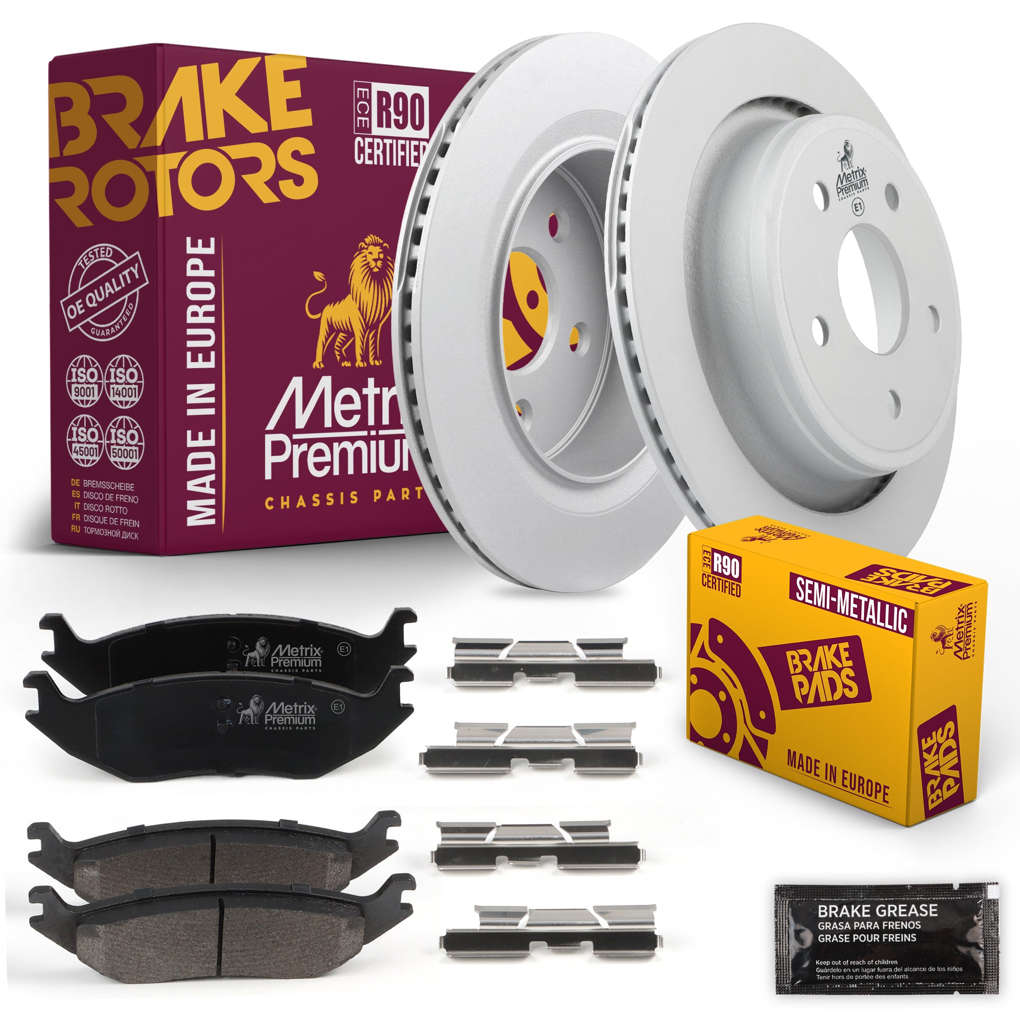Metrix Premium Chassis Parts Rear Brake Kit 91642MT OEM fit auto parts