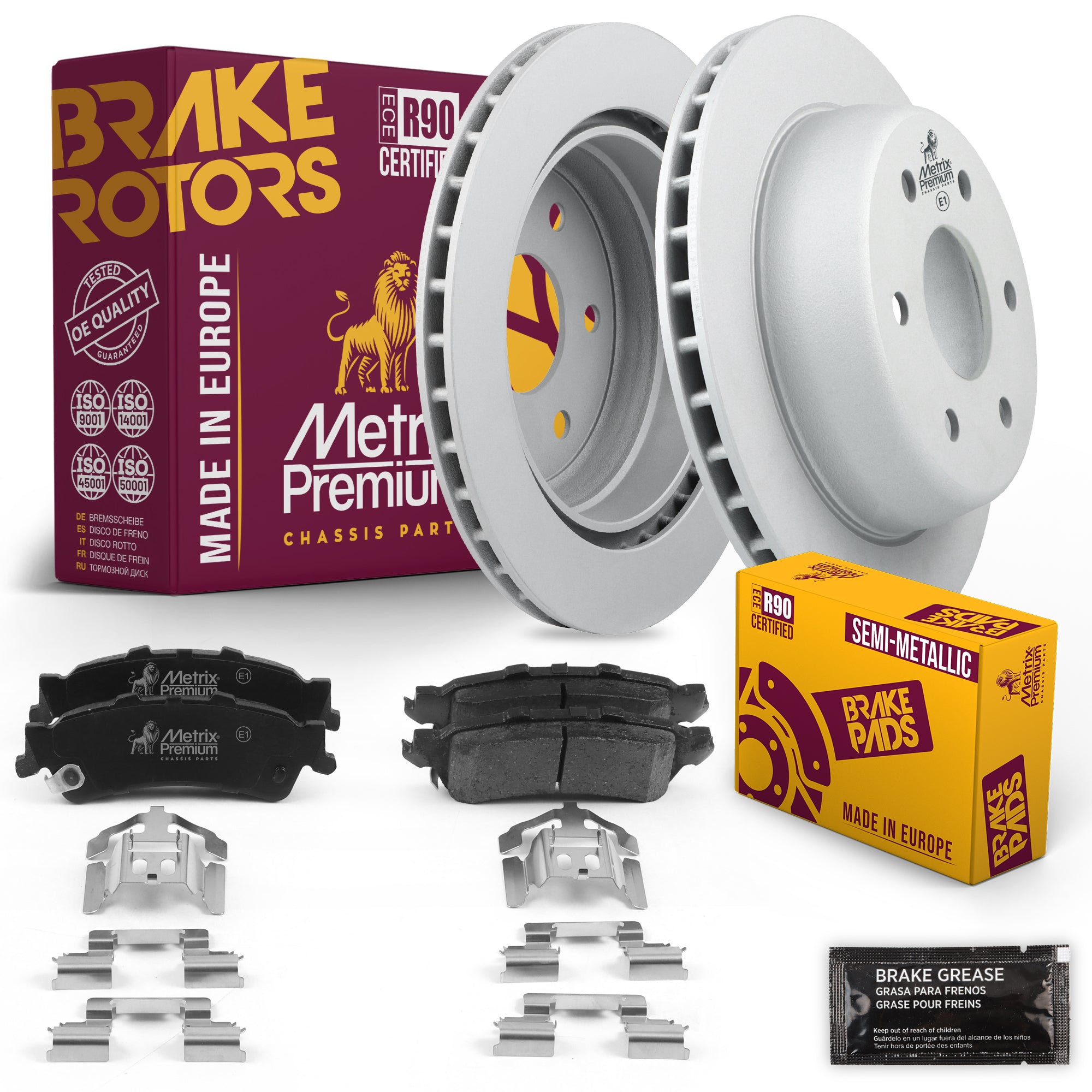 Metrix Premium Chassis Parts Rear Brake Kit 91646MT OEM fit auto parts