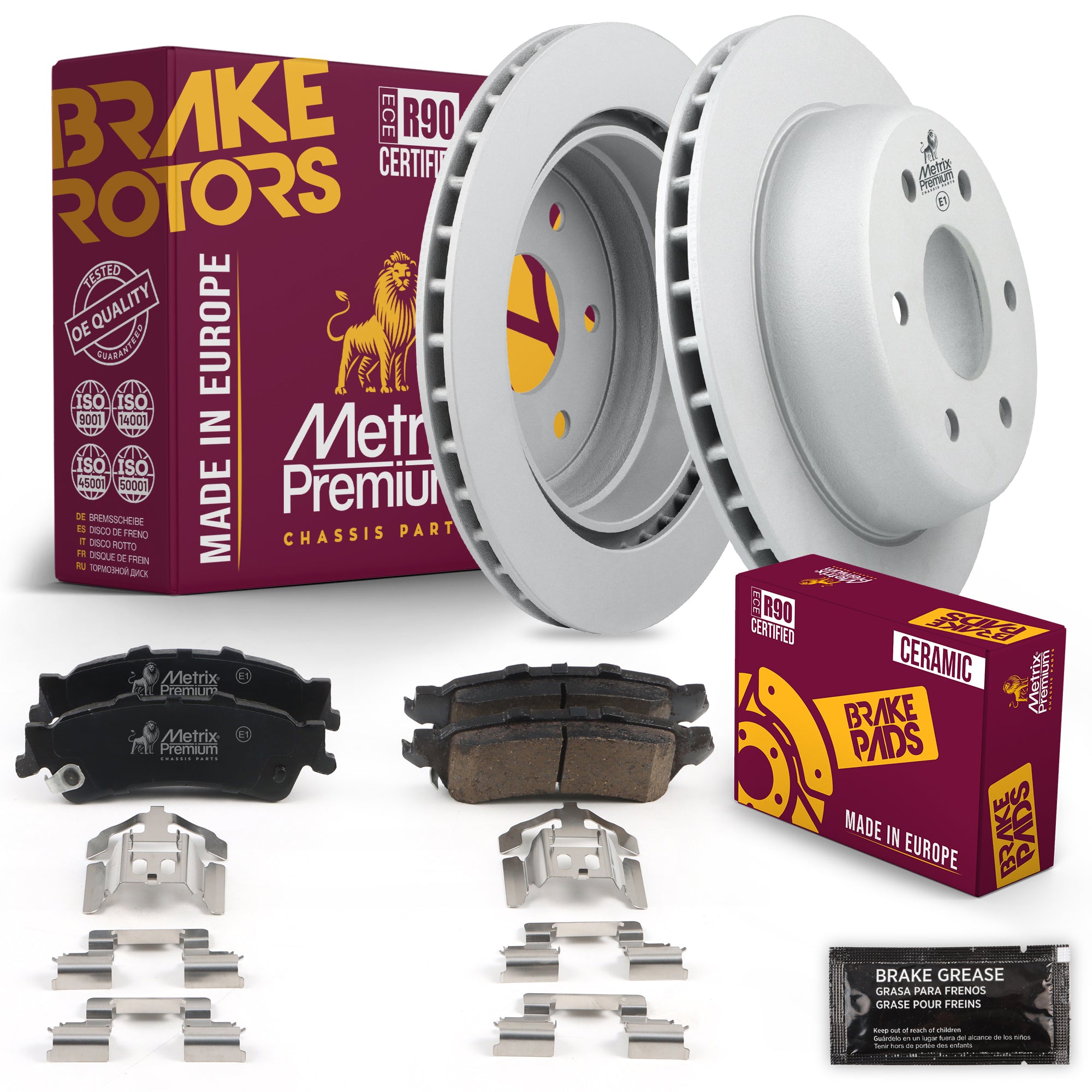 Metrix Premium Chassis Parts Rear Brake Kit 91647MT OEM fit auto parts