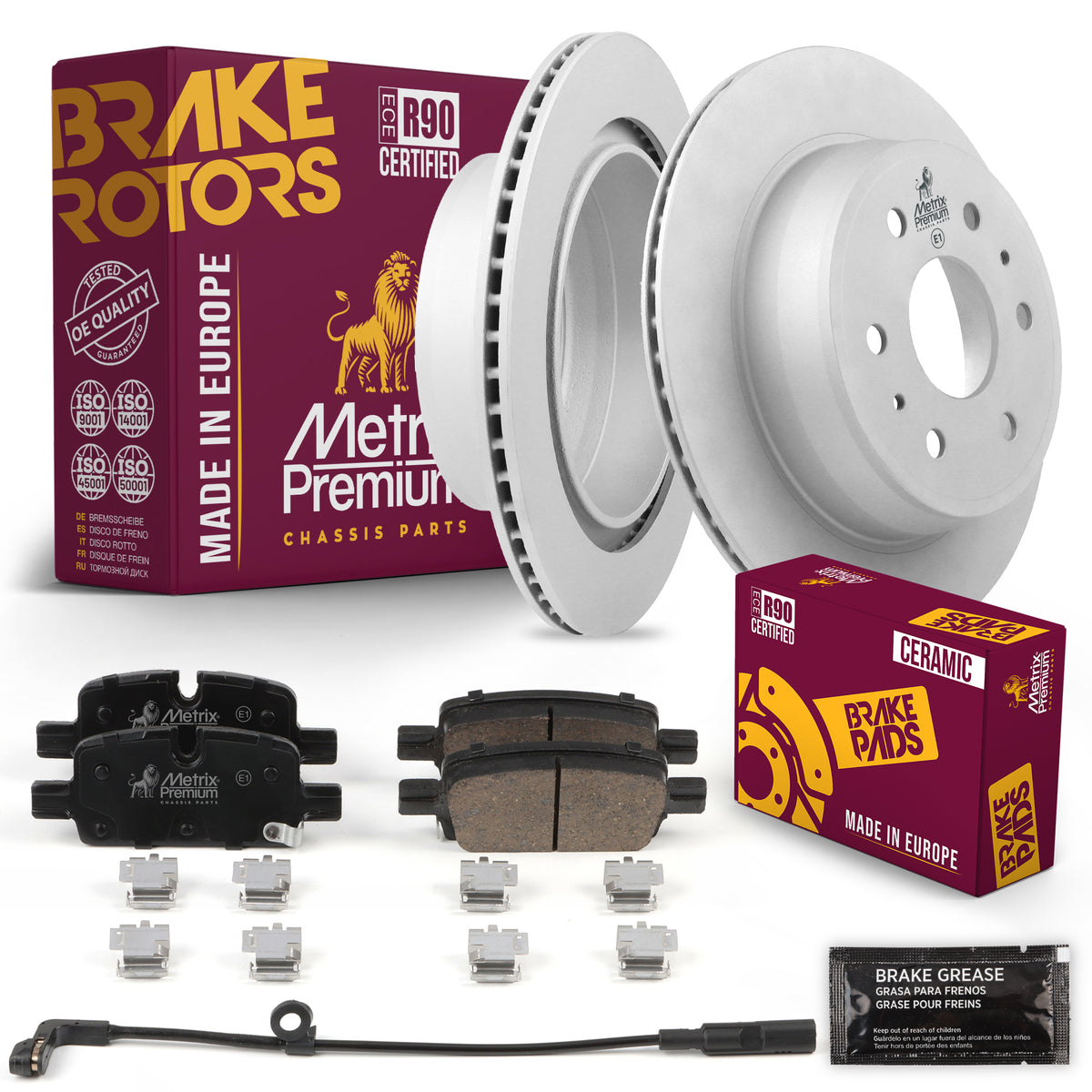 Metrix Premium Chassis Parts Rear Brake Kit 91648MT OEM fit auto parts