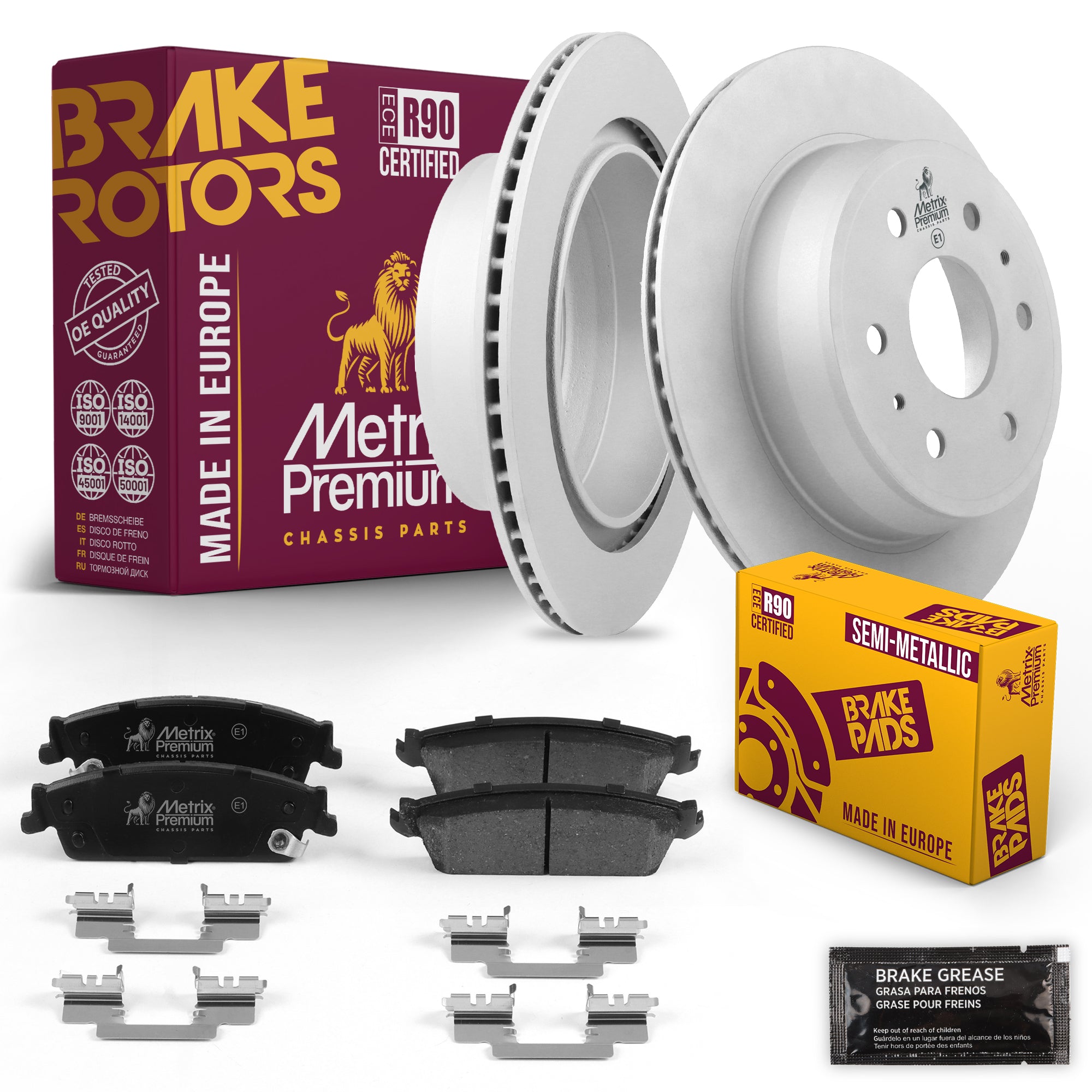 Metrix Premium Chassis Parts Rear Brake Kit 91649MT OEM fit auto parts
