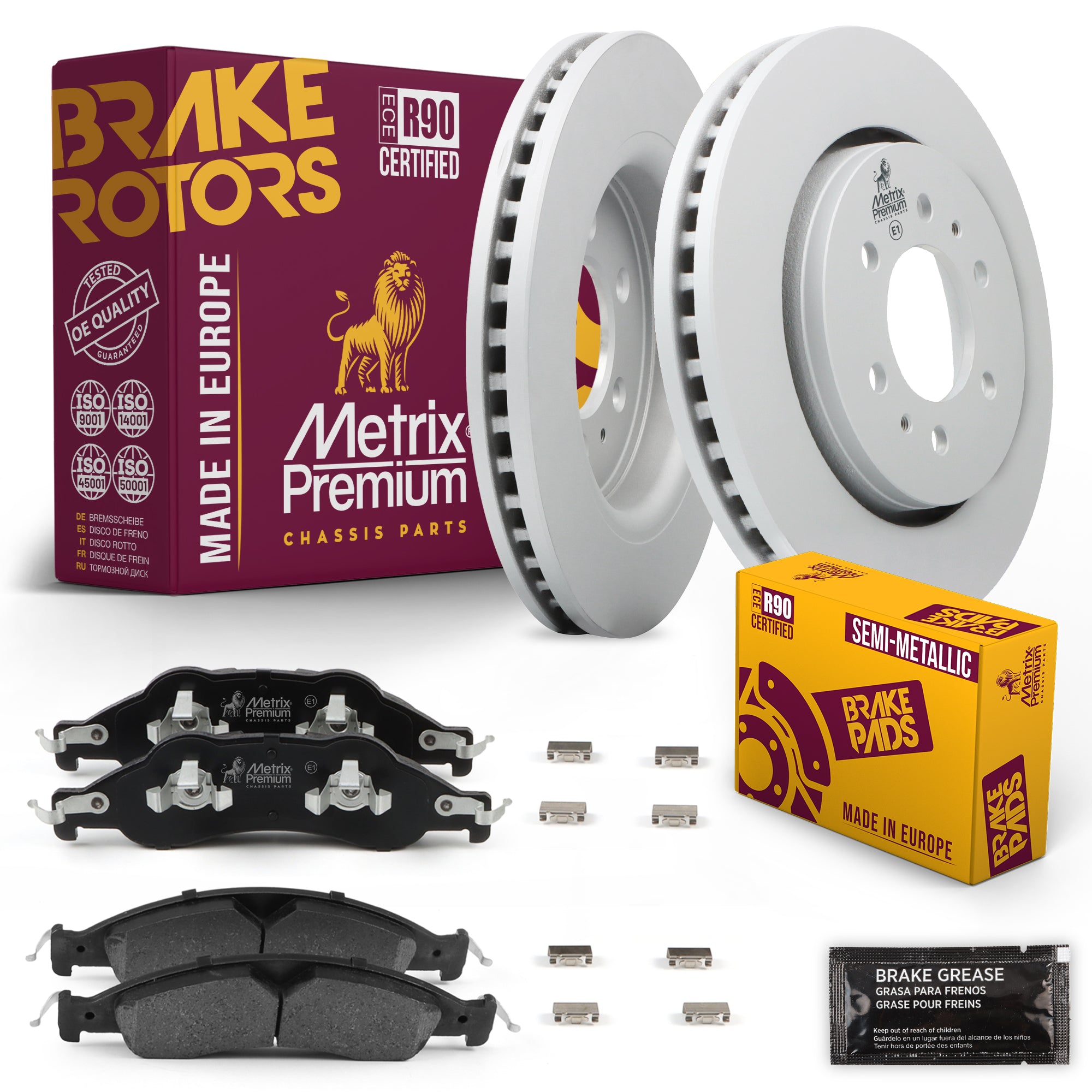 Metrix Premium Chassis Parts Front Brake Kit 91655MT OEM fit auto parts