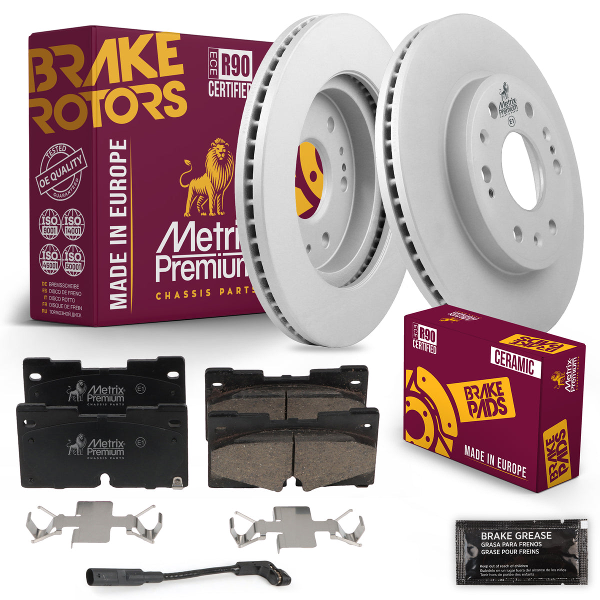 Metrix Premium Chassis Parts Front Brake Kit 91659MT OEM fit auto parts