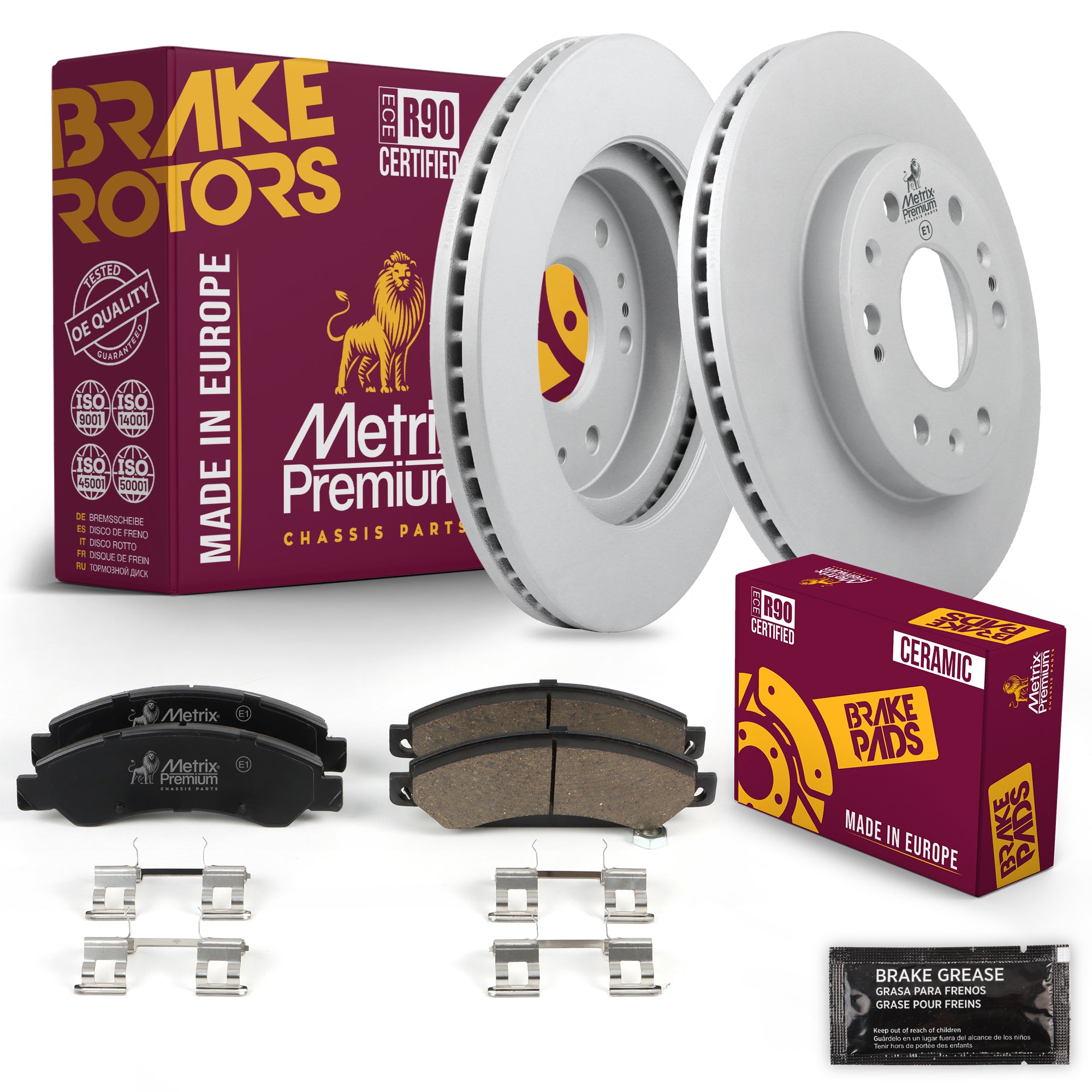 Metrix Premium Chassis Parts Front Brake Kit 91661MT OEM fit auto parts