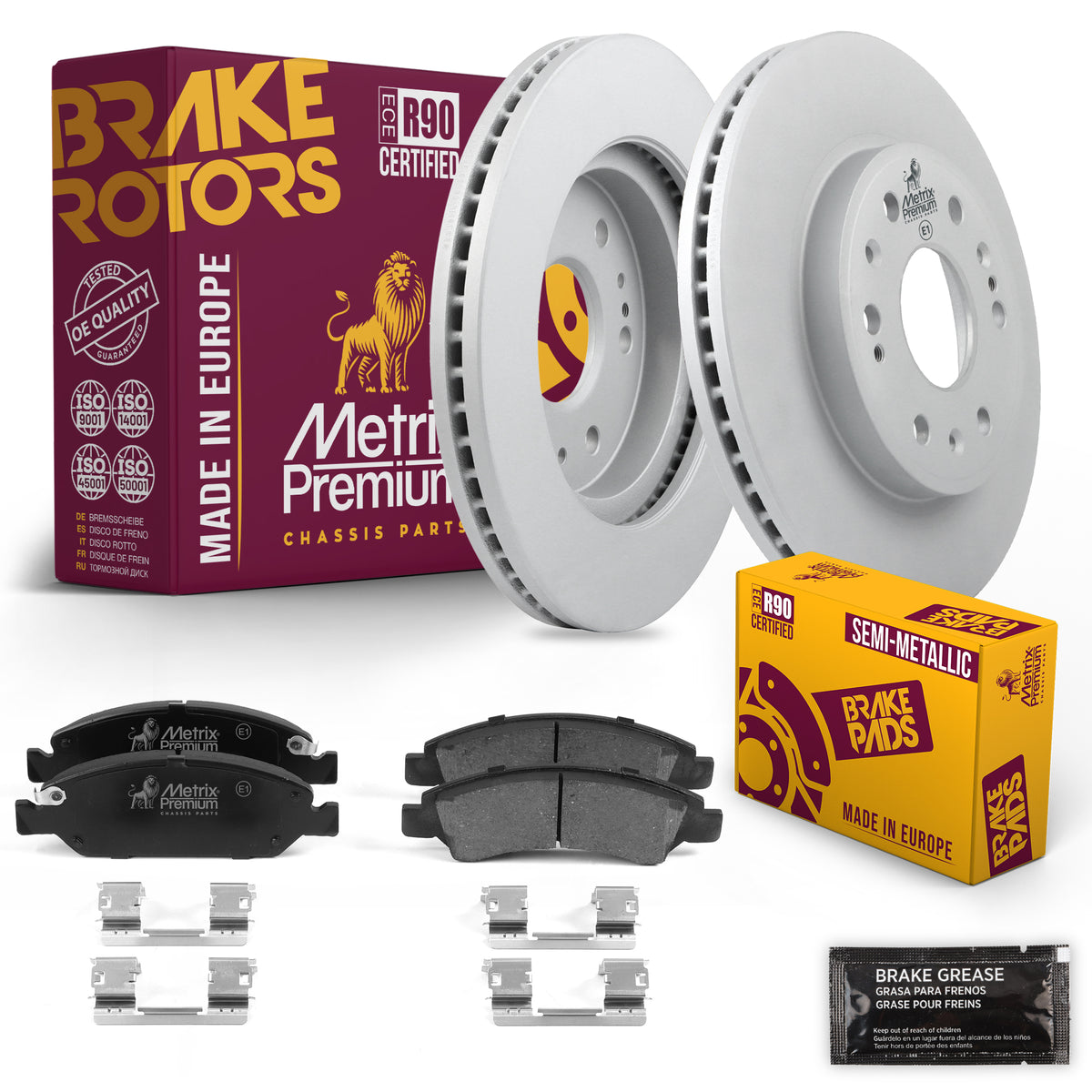 Metrix Premium Chassis Parts Front Brake Kit 91664MT OEM fit auto parts
