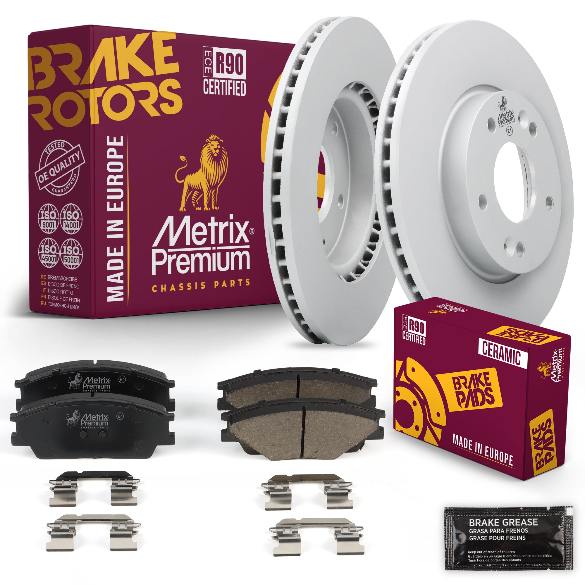 Metrix Premium Chassis Parts Front Brake Kit 91667MT OEM fit auto parts