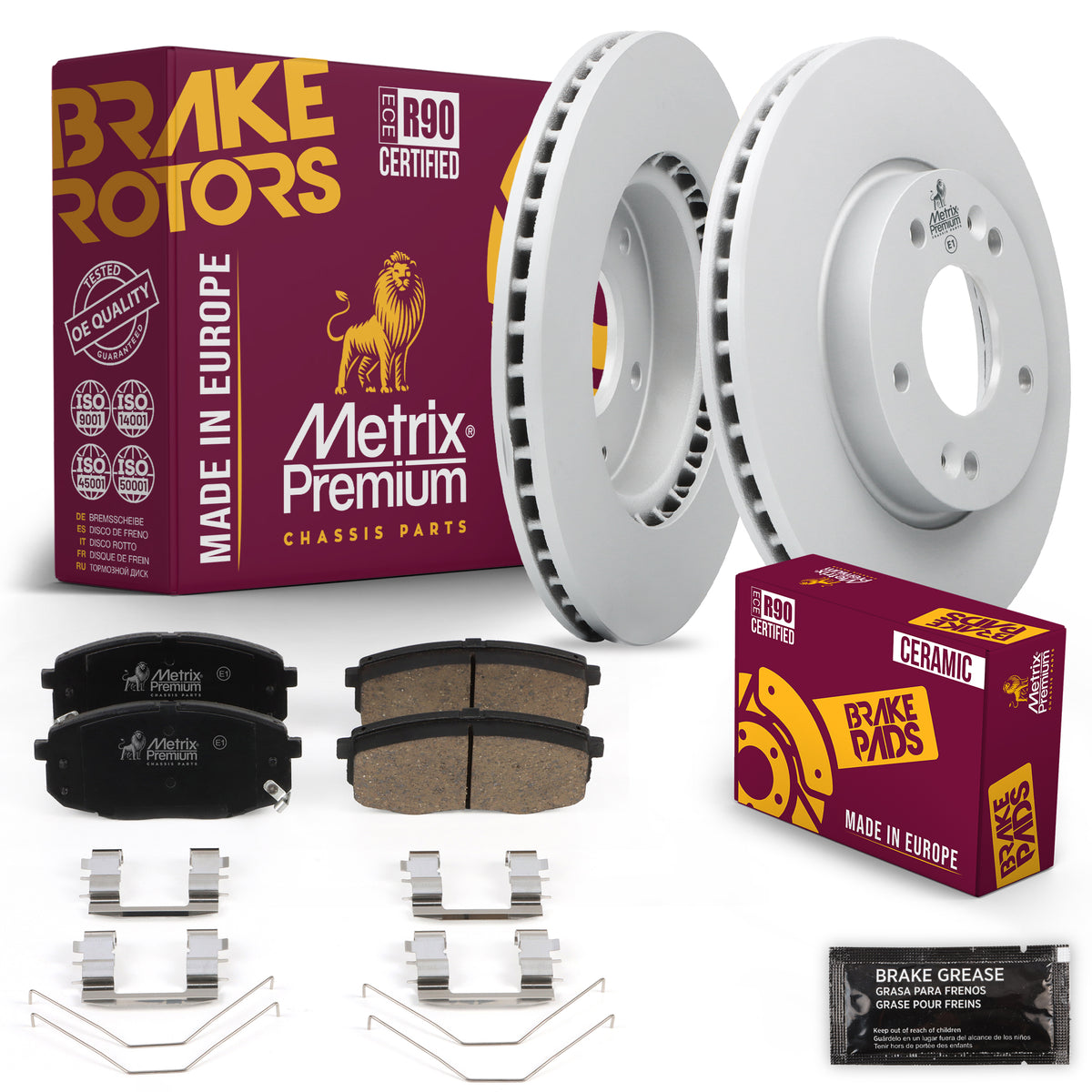 Metrix Premium Chassis Parts Front Brake Kit 91669MT OEM fit auto parts
