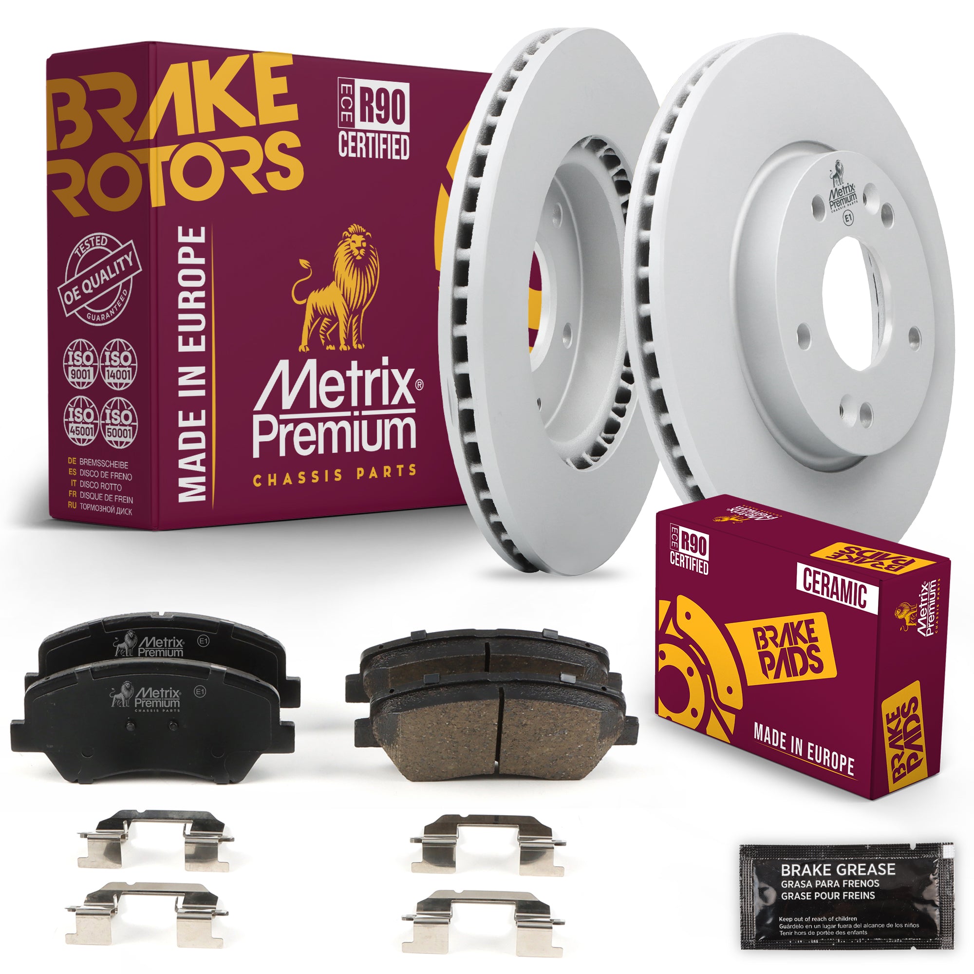 Metrix Premium Chassis Parts Front Brake Kit 91670MT OEM fit auto parts