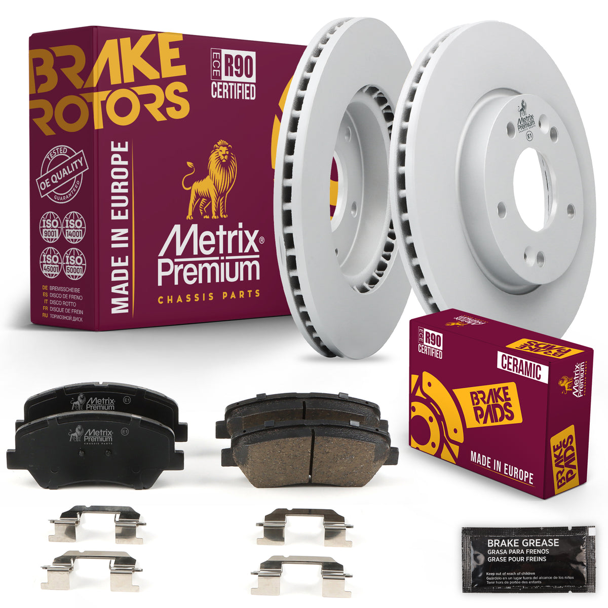 Metrix Premium Chassis Parts Front Brake Kit 91670MT OEM fit auto parts