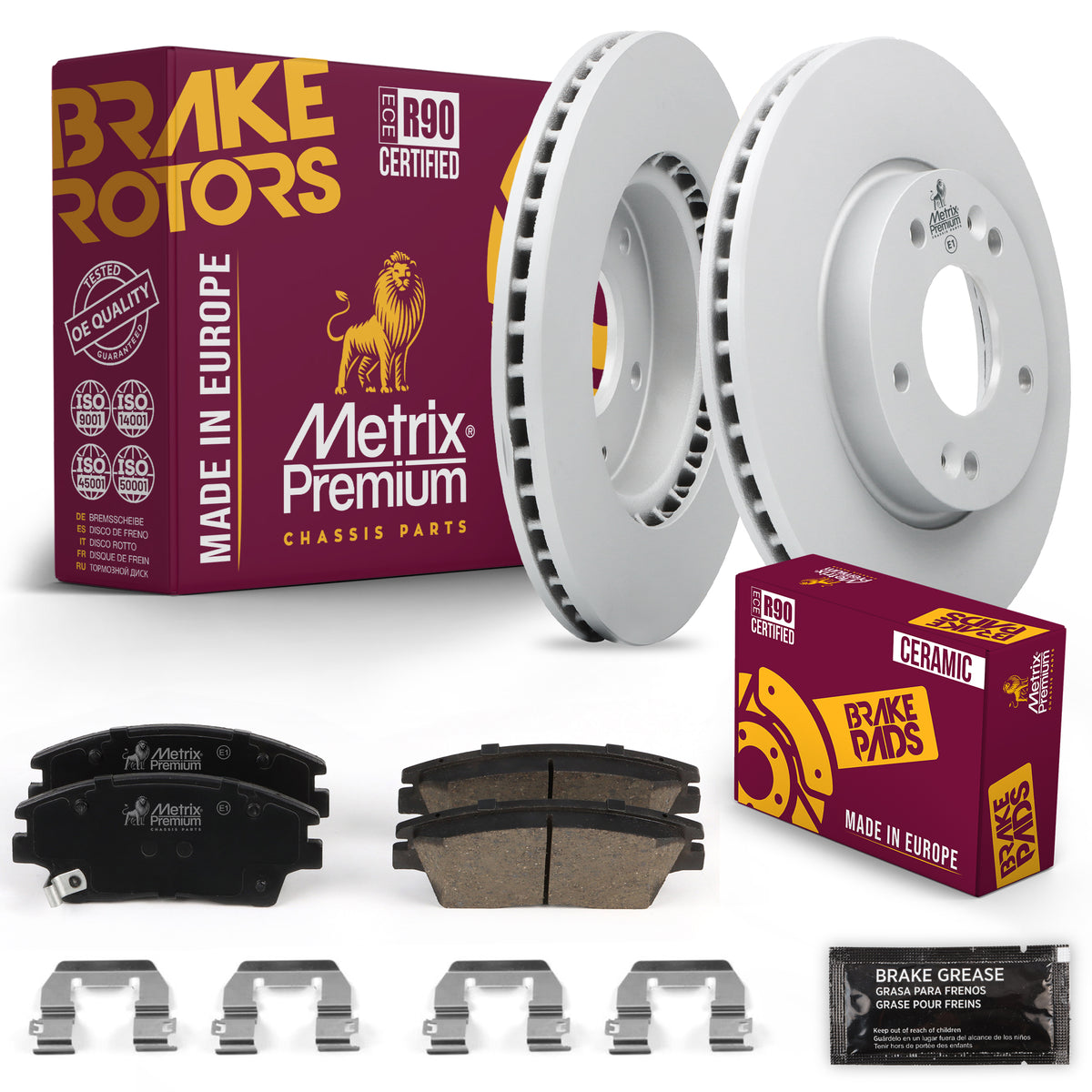 Metrix Premium Chassis Parts Front Brake Kit 91671MT OEM fit auto parts