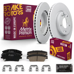 Metrix Premium Chassis Parts Front Brake Kit 91671MT OEM fit auto parts
