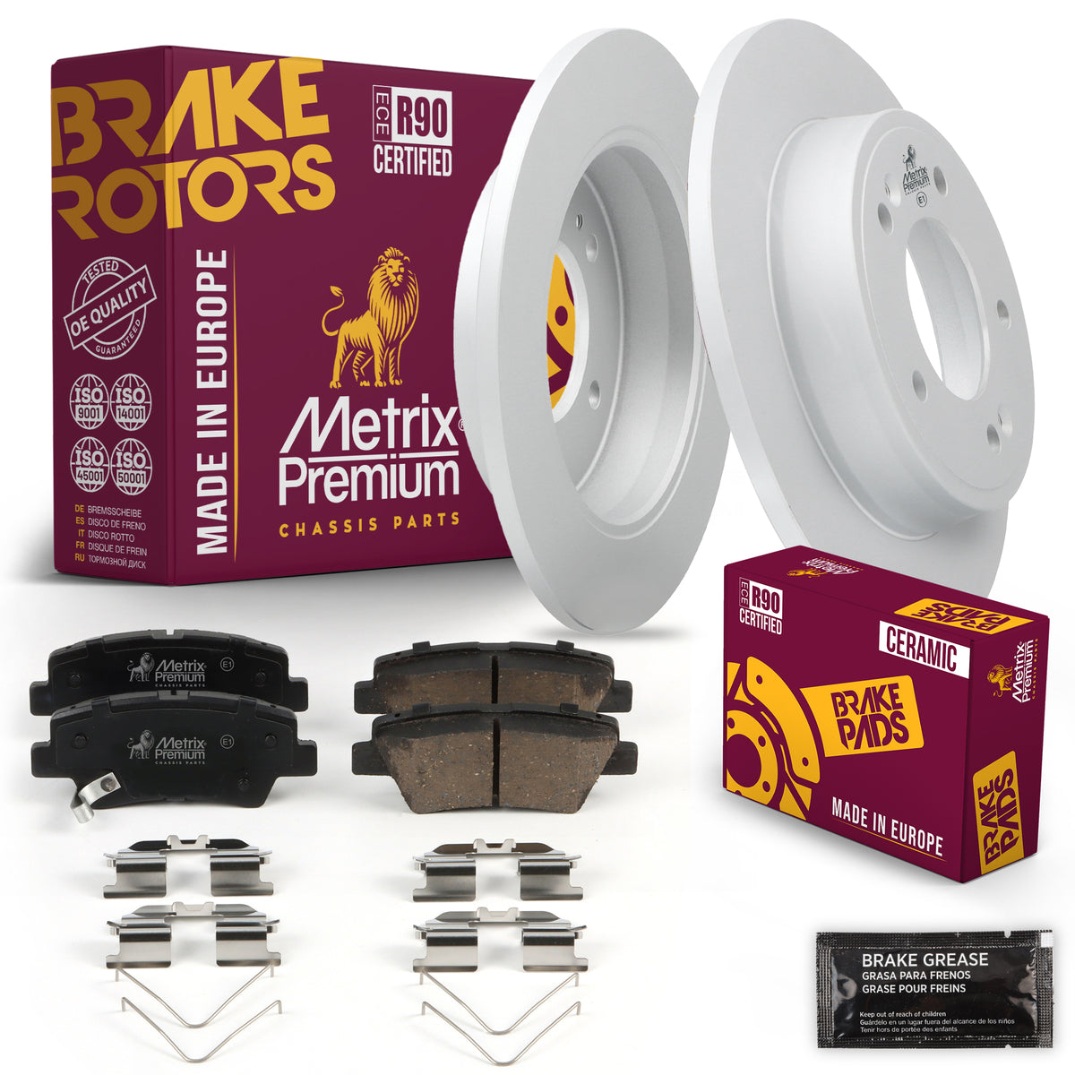 Metrix Premium Chassis Parts Rear Brake Kit 91674MT OEM fit auto parts