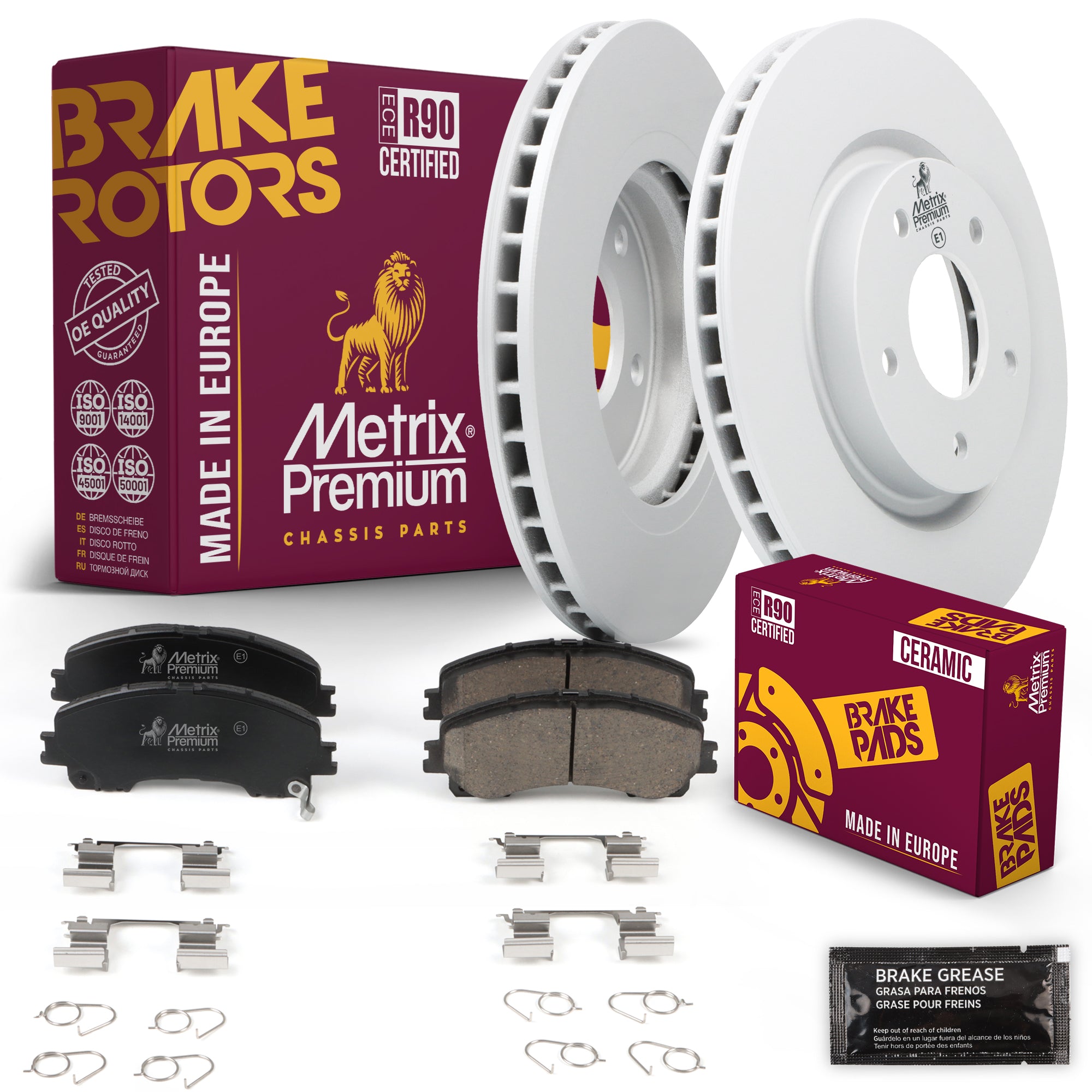 Metrix Premium Chassis Parts Front Brake Kit 91678MT OEM fit auto parts