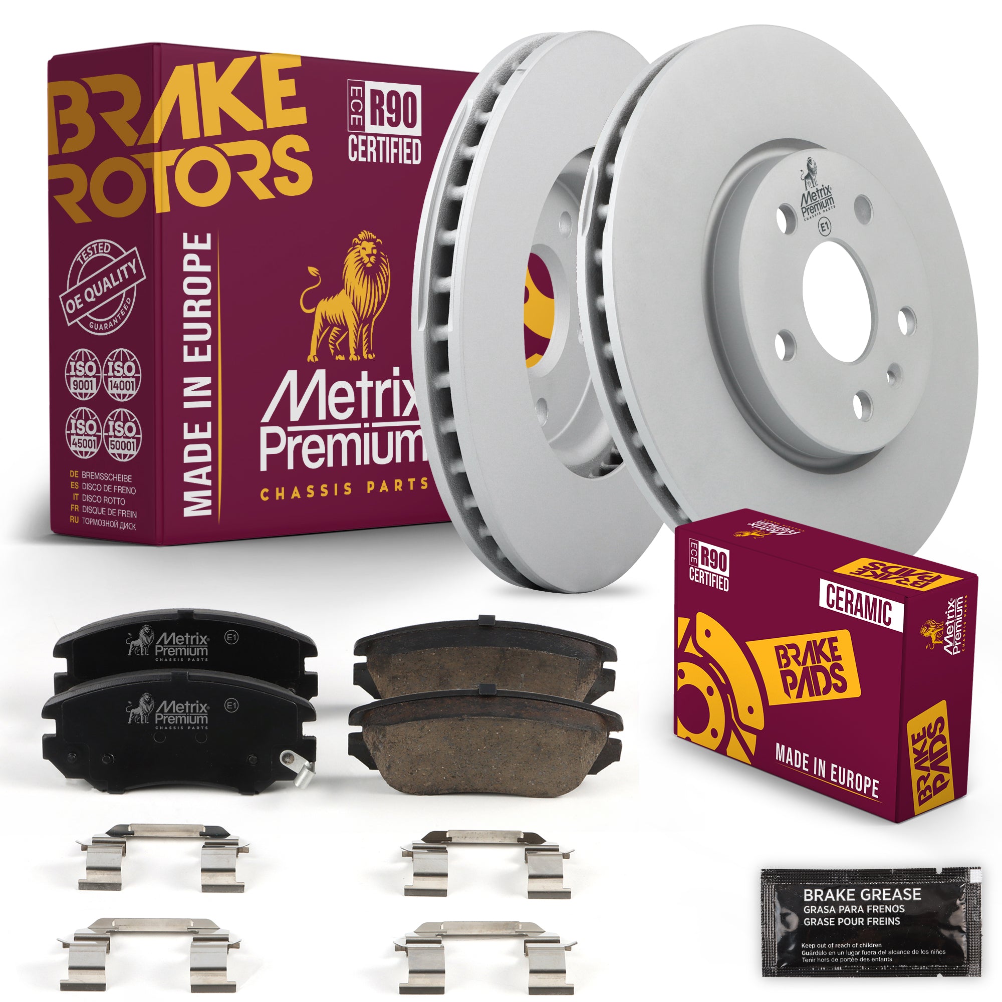 Metrix Premium Chassis Parts Front Brake Kit 91679MT OEM fit auto parts