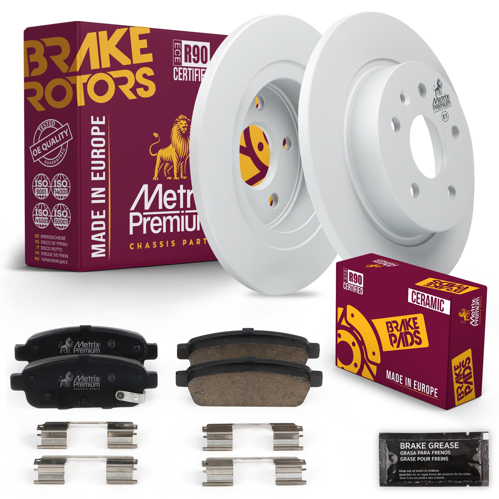 Metrix Premium Chassis Parts Rear Brake Kit 91681MT OEM fit auto parts