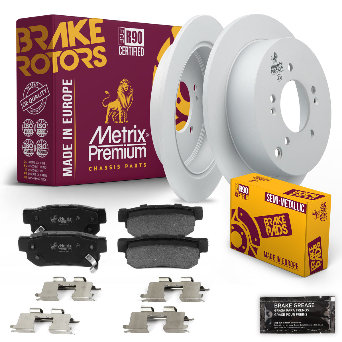 Metrix Premium Chassis Parts Rear Brake Kit 91683MT OEM fit auto parts