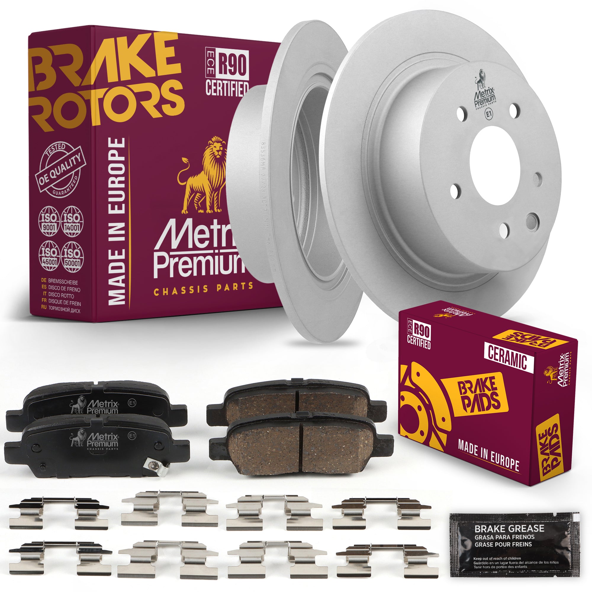 Metrix Premium Chassis Parts Rear Brake Kit 91687MT OEM fit auto parts