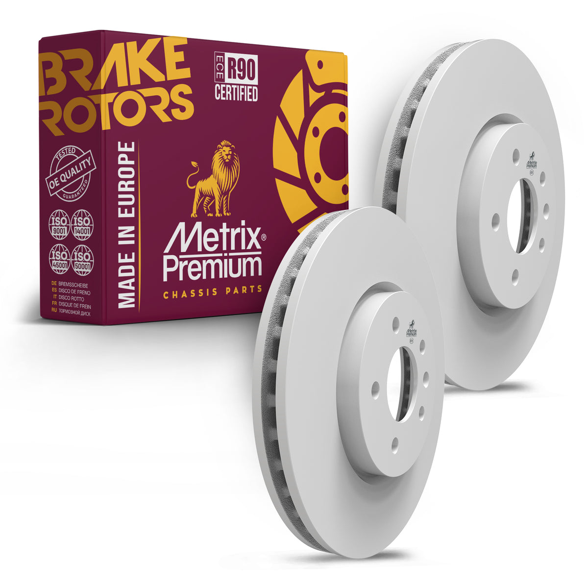 Metrix Premium Chassis Parts Front Disc Brake Rotor Kit 91701MT OEM fit auto parts