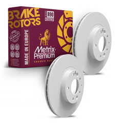 Metrix Premium Chassis Parts 2 PC Front Disc Brake Rotor Kit 91732MT OEM fit auto parts