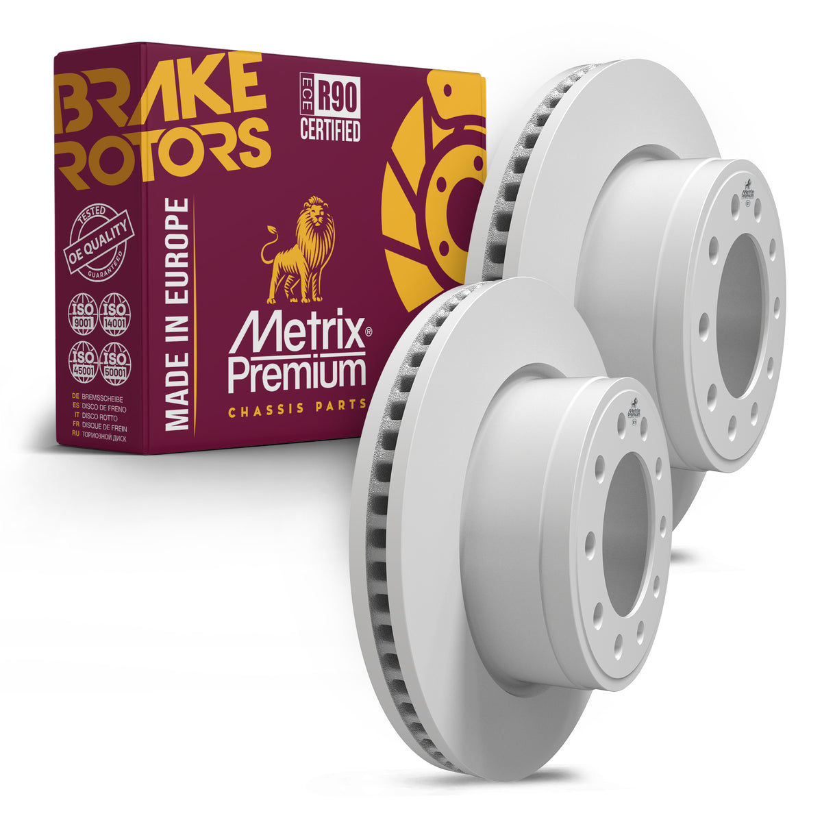 Metrix Premium Chassis Parts Front Disc Brake Rotor Kit 91769MT OEM fit auto parts