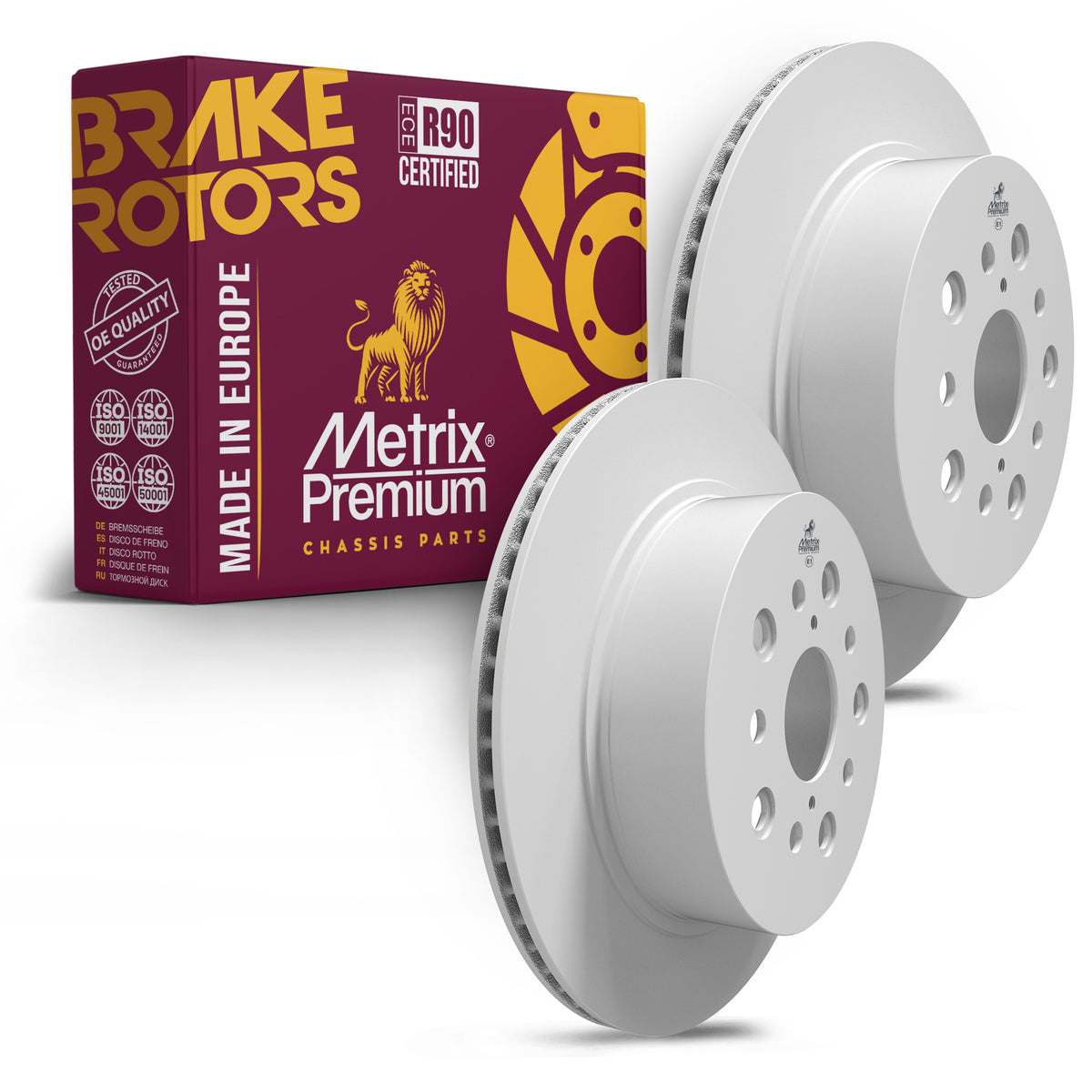 Metrix Premium Chassis Parts Rear Disc Brake Rotor Kit 91775MT OEM fit auto parts