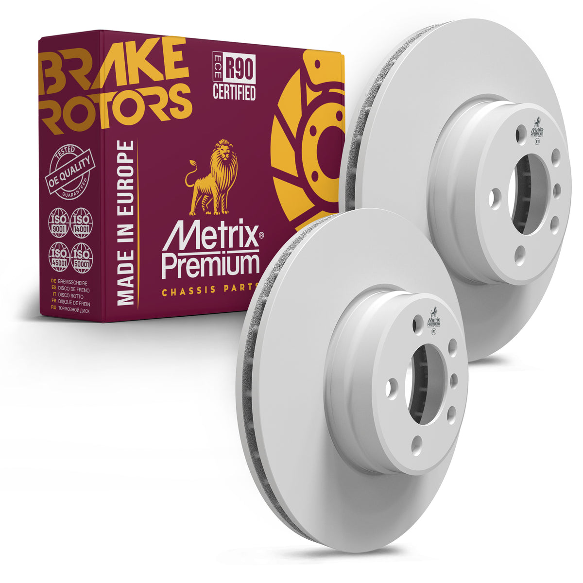 Metrix Premium Chassis Parts Front Disc Brake Rotor Kit 91855MT OEM fit auto parts
