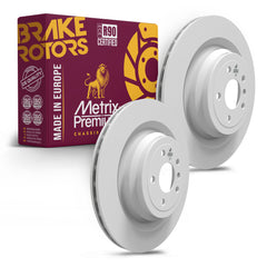 Metrix Premium Chassis Parts 2 PC Rear Disc Brake Rotor Kit 91901MT OEM fit auto parts