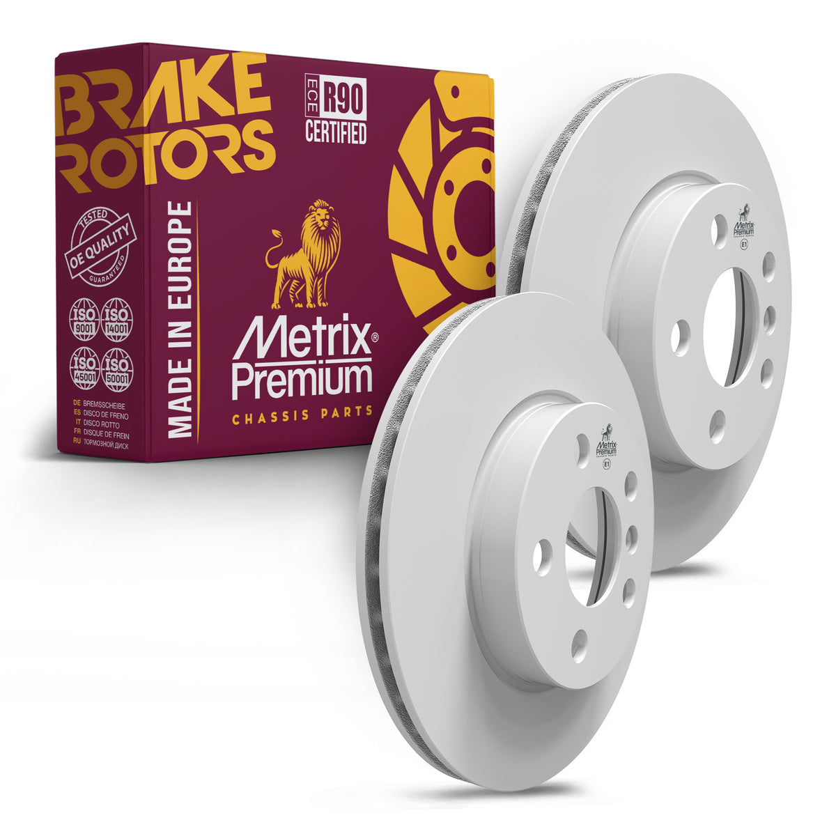 Metrix Premium Chassis Parts Front Disc Brake Rotor Kit 92068MT OEM fit auto parts