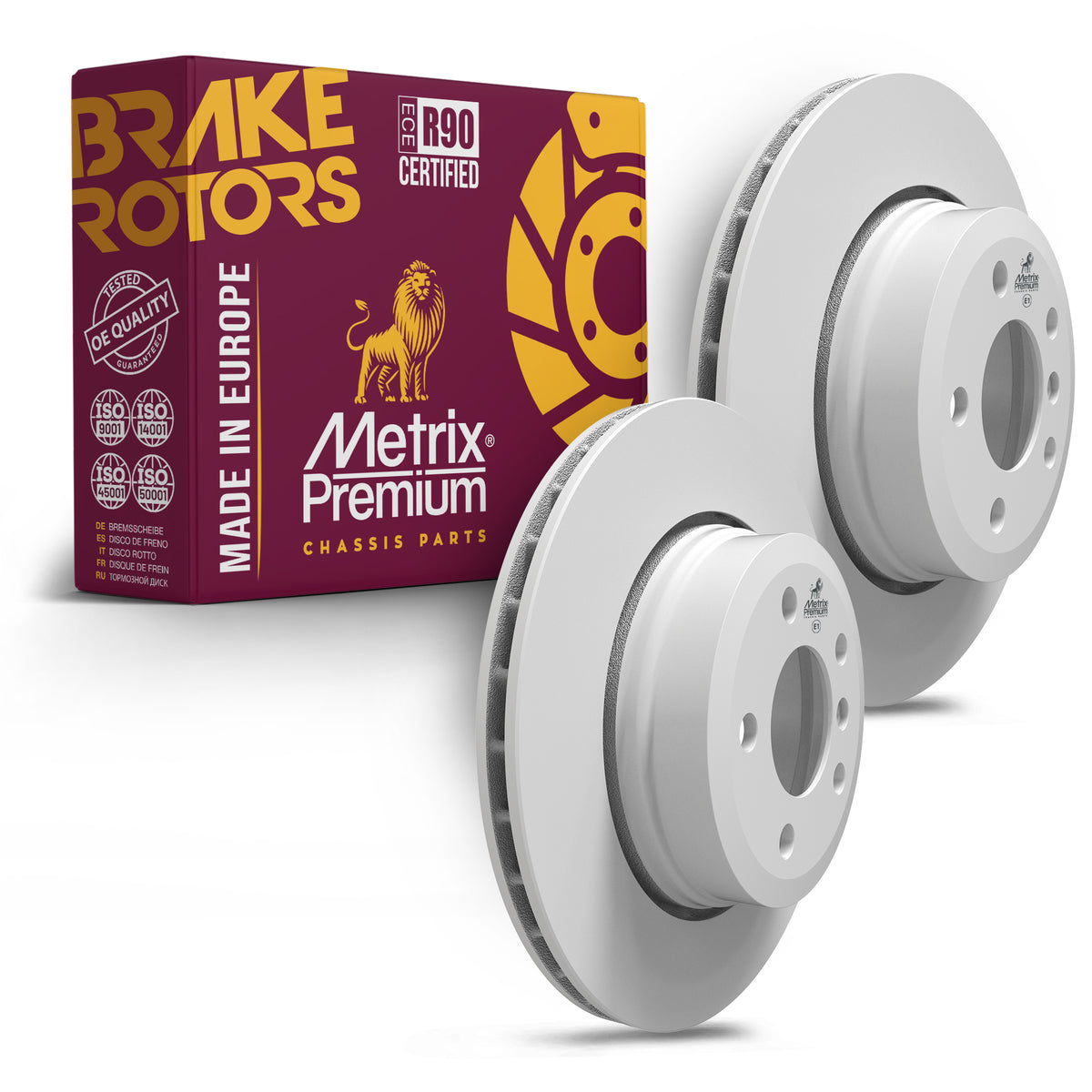 Metrix Premium Chassis Parts Rear Disc Brake Rotor Kit 92099MT OEM fit auto parts