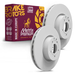Metrix Premium Chassis Parts 2 PC Front Disc Brake Rotor Kit 92100MT OEM fit auto parts