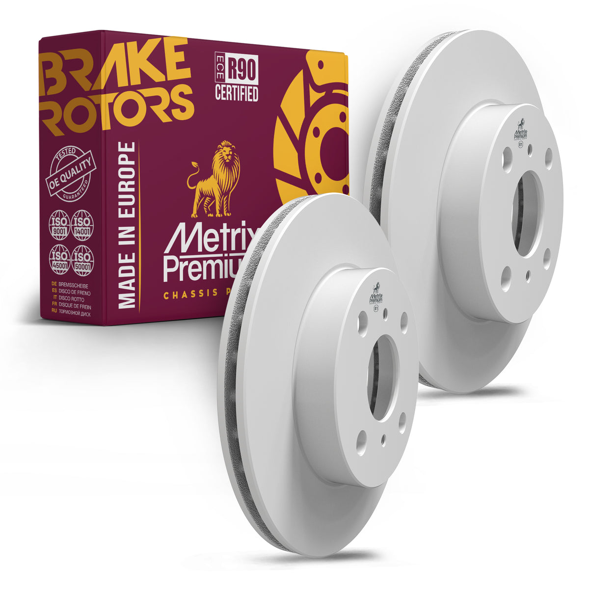 Metrix Premium Chassis Parts Front Disc Brake Rotor Kit 92182MT OEM fit auto parts