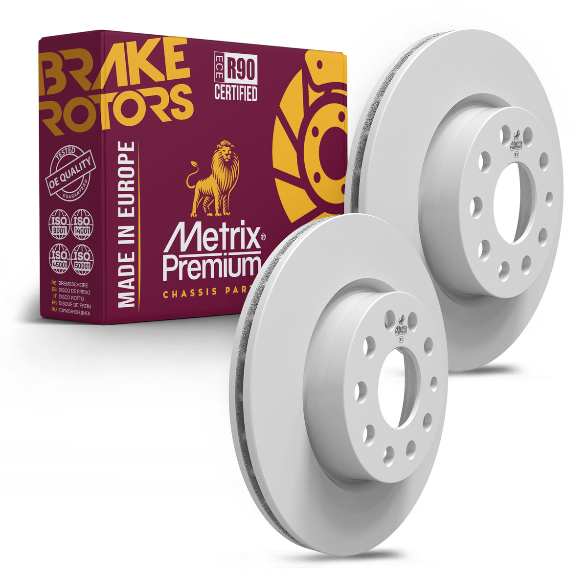 Metrix Premium Front Disc Brake Rotor Kit 92204MT OEM fit auto parts