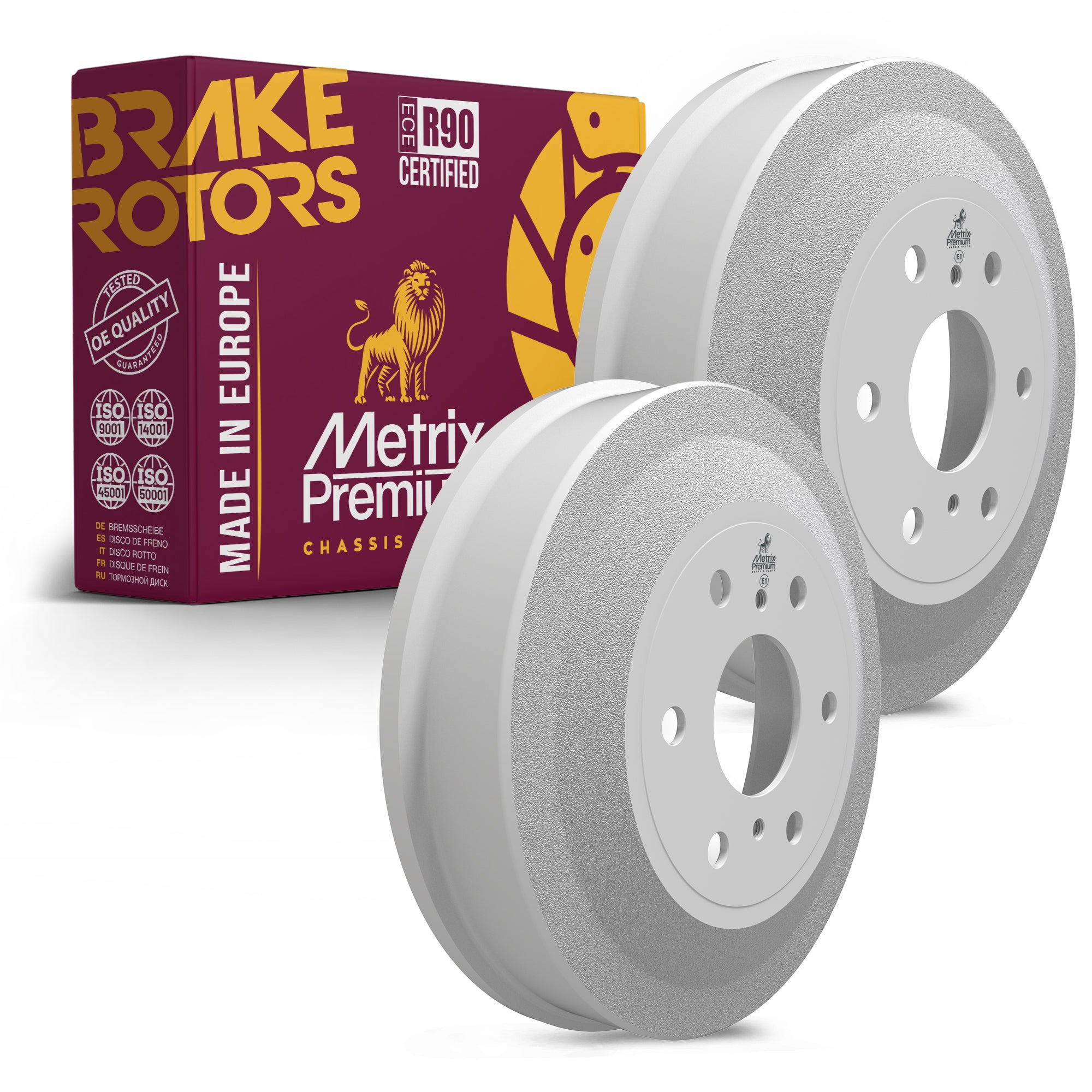 Metrix Premium Rear Brake Drum Kit 92237MT OEM fit auto parts