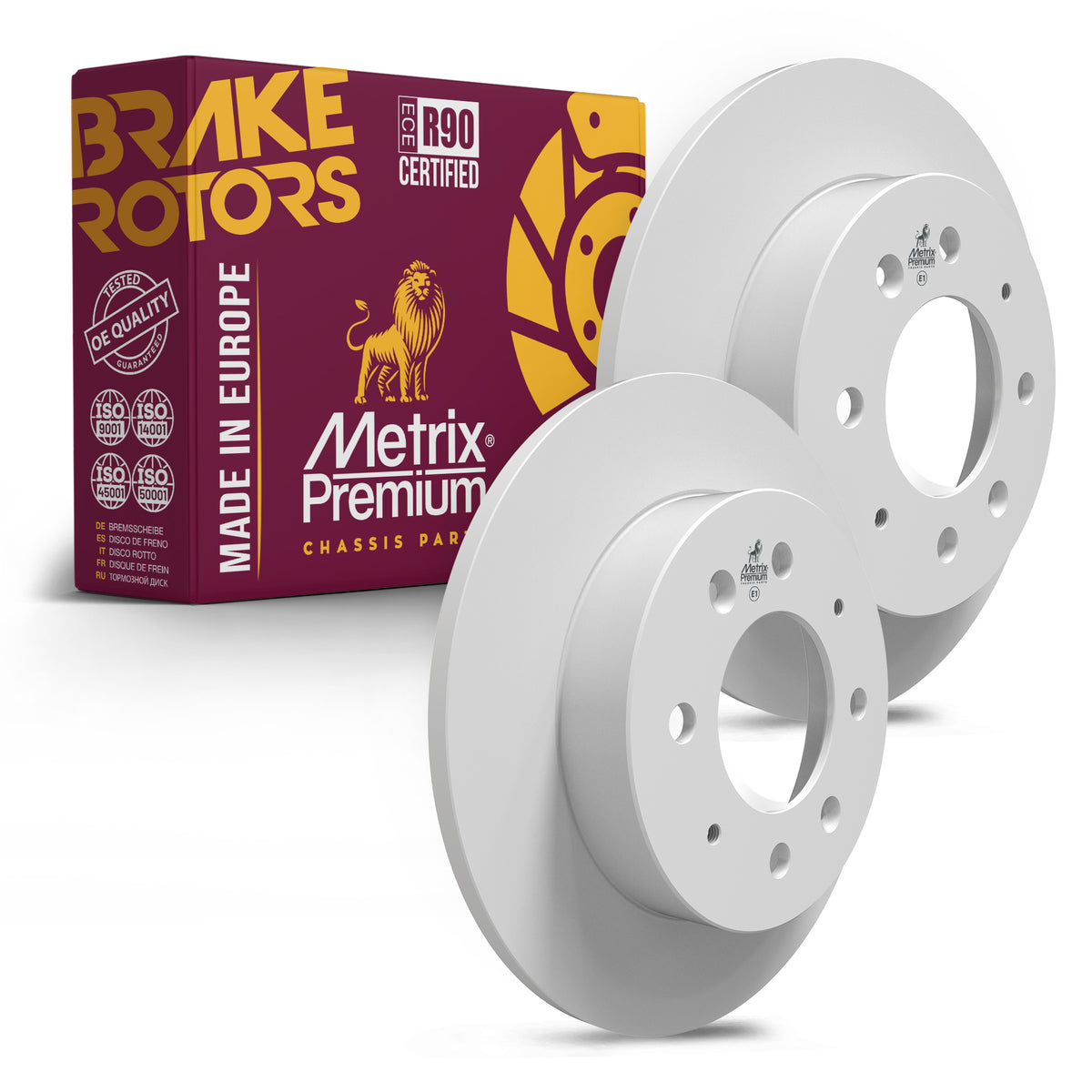 Metrix Premium Rear Disc Brake Rotor Kit 92238MT OEM fit auto parts