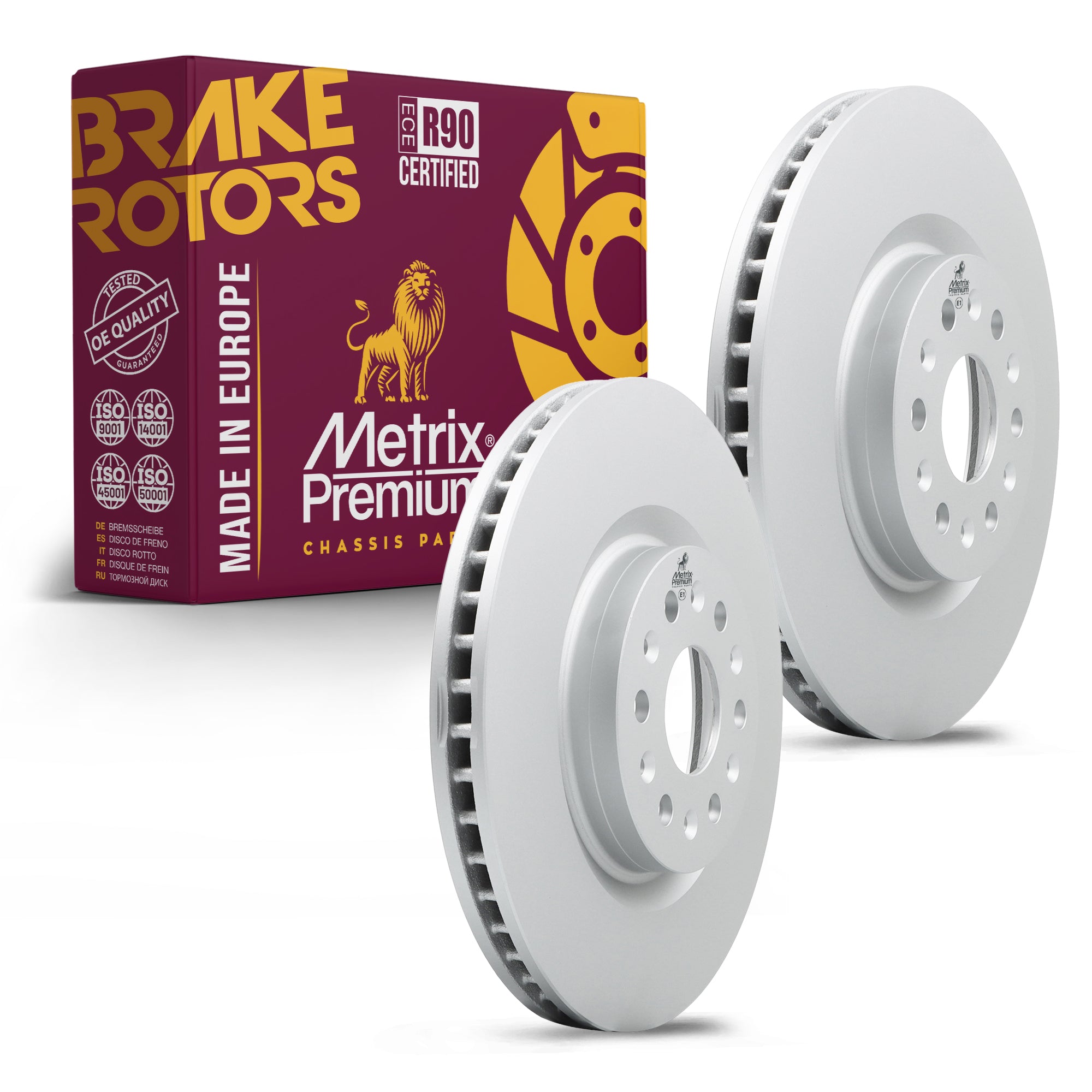 Metrix Premium Front Disc Brake Rotor Kit 92252MT OEM fit auto parts