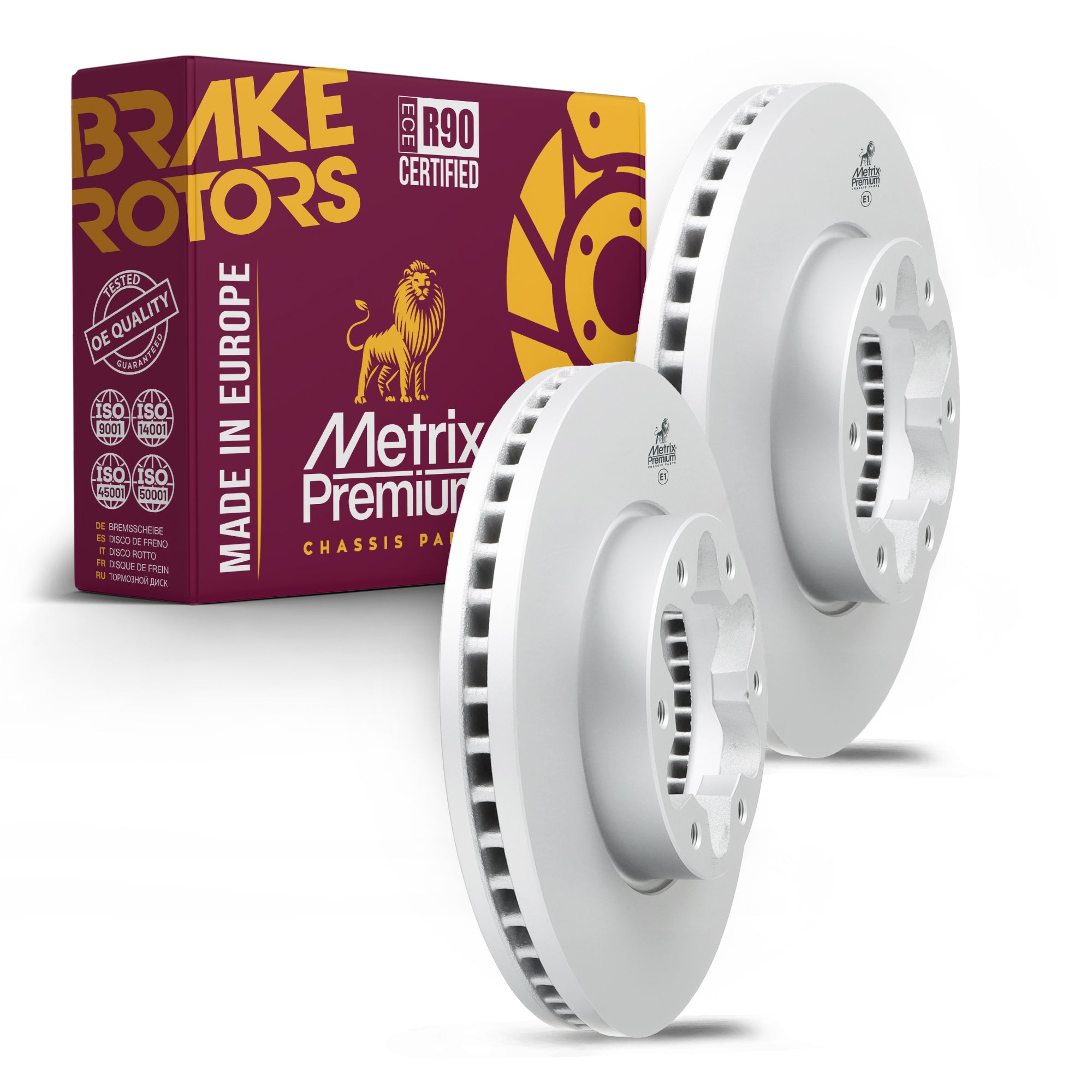 Metrix Premium Front Disc Brake Rotor Kit 92253MT OEM fit auto parts