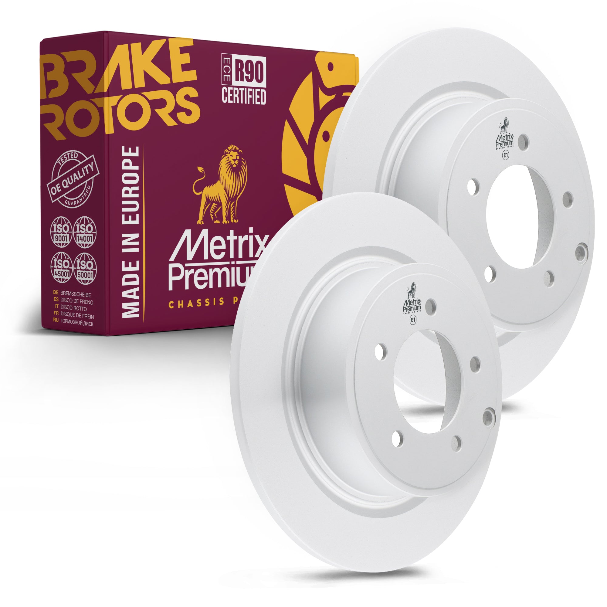 Metrix Premium Rear Disc Brake Rotor Kit 92262MT OEM fit auto parts