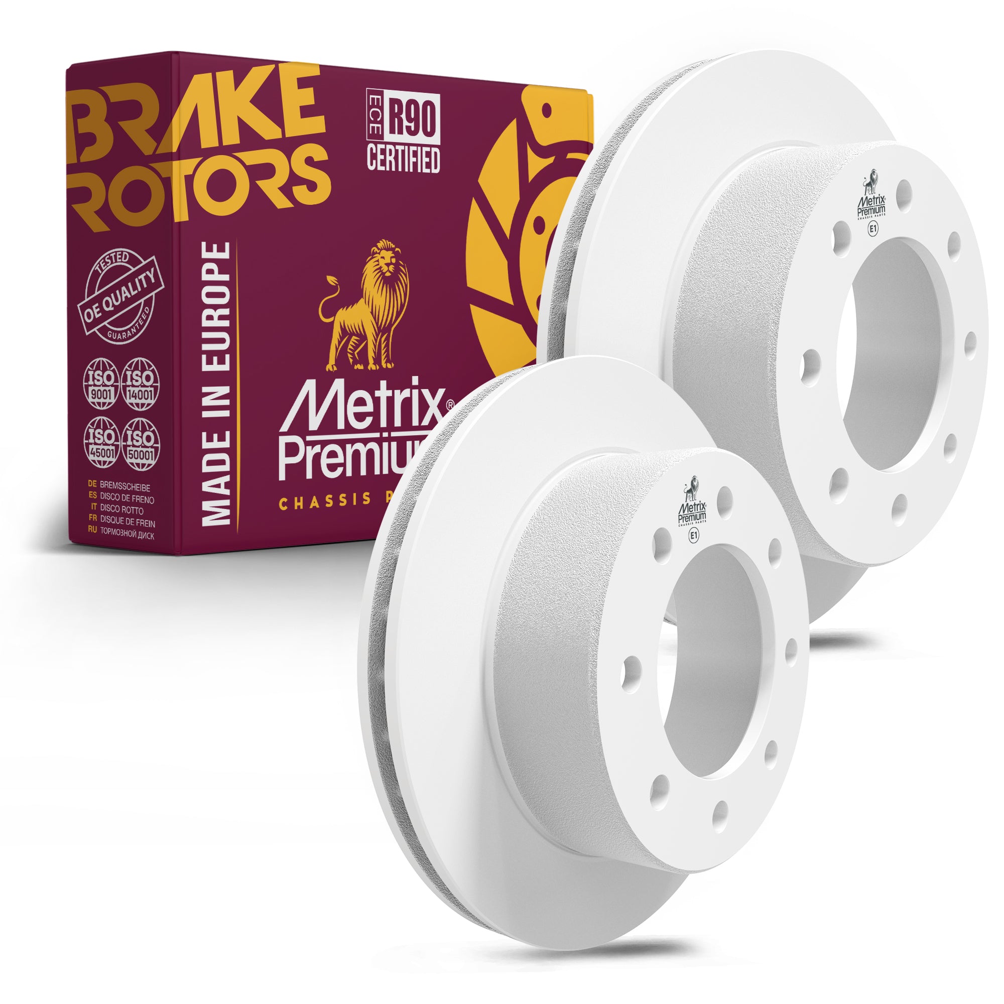 Metrix Premium Rear Disc Brake Rotor Kit 92270MT OEM fit auto parts