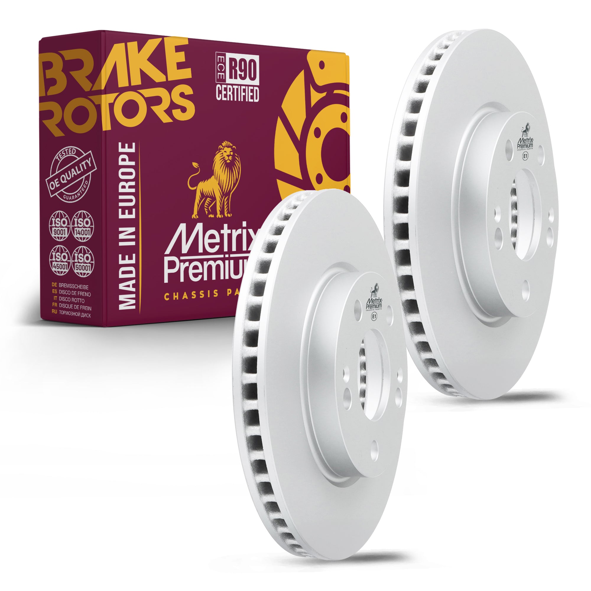 Metrix Premium Front Disc Brake Rotor Kit 92275MT OEM fit auto parts
