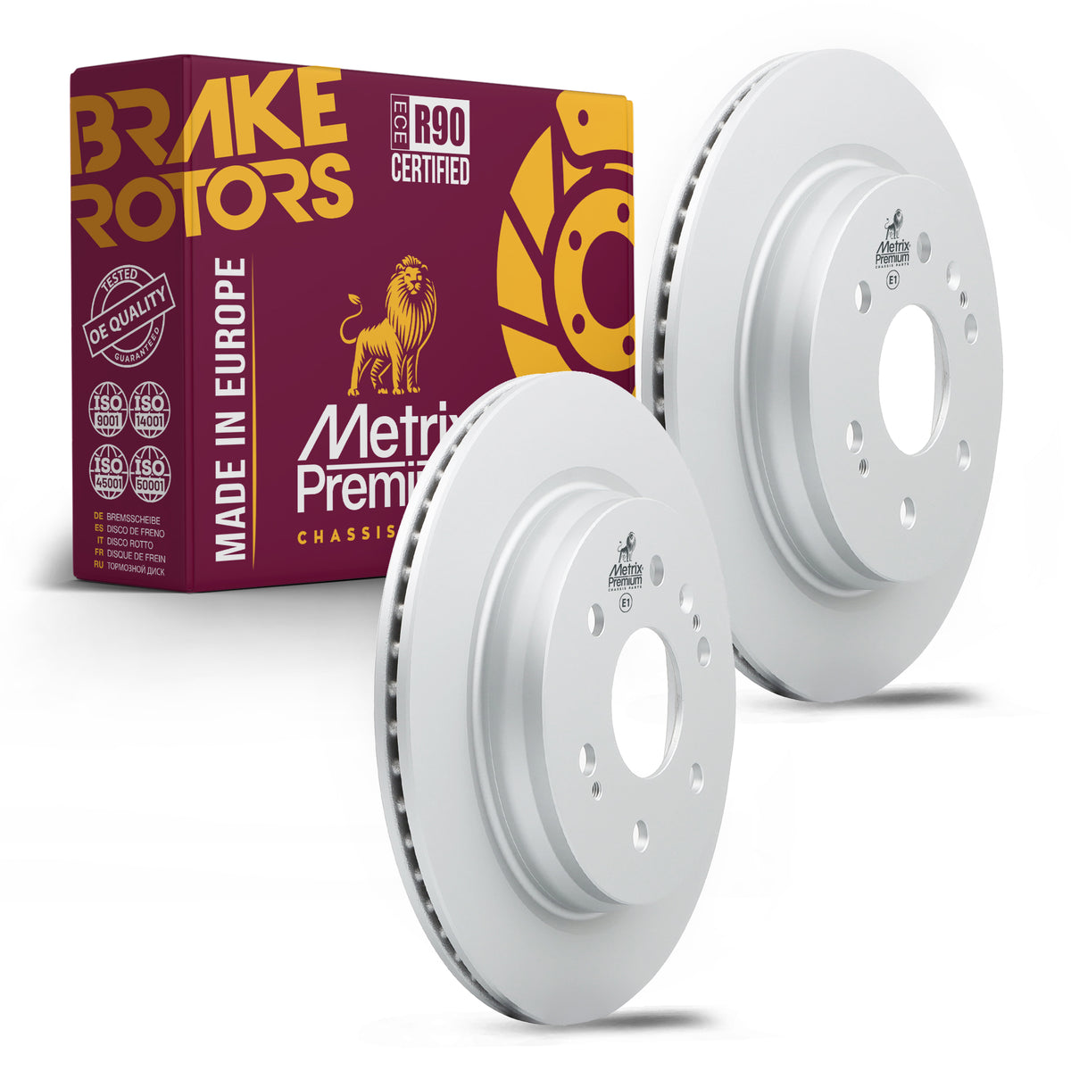 Metrix Premium Rear Disc Brake Rotor Kit 92279MT OEM fit auto parts