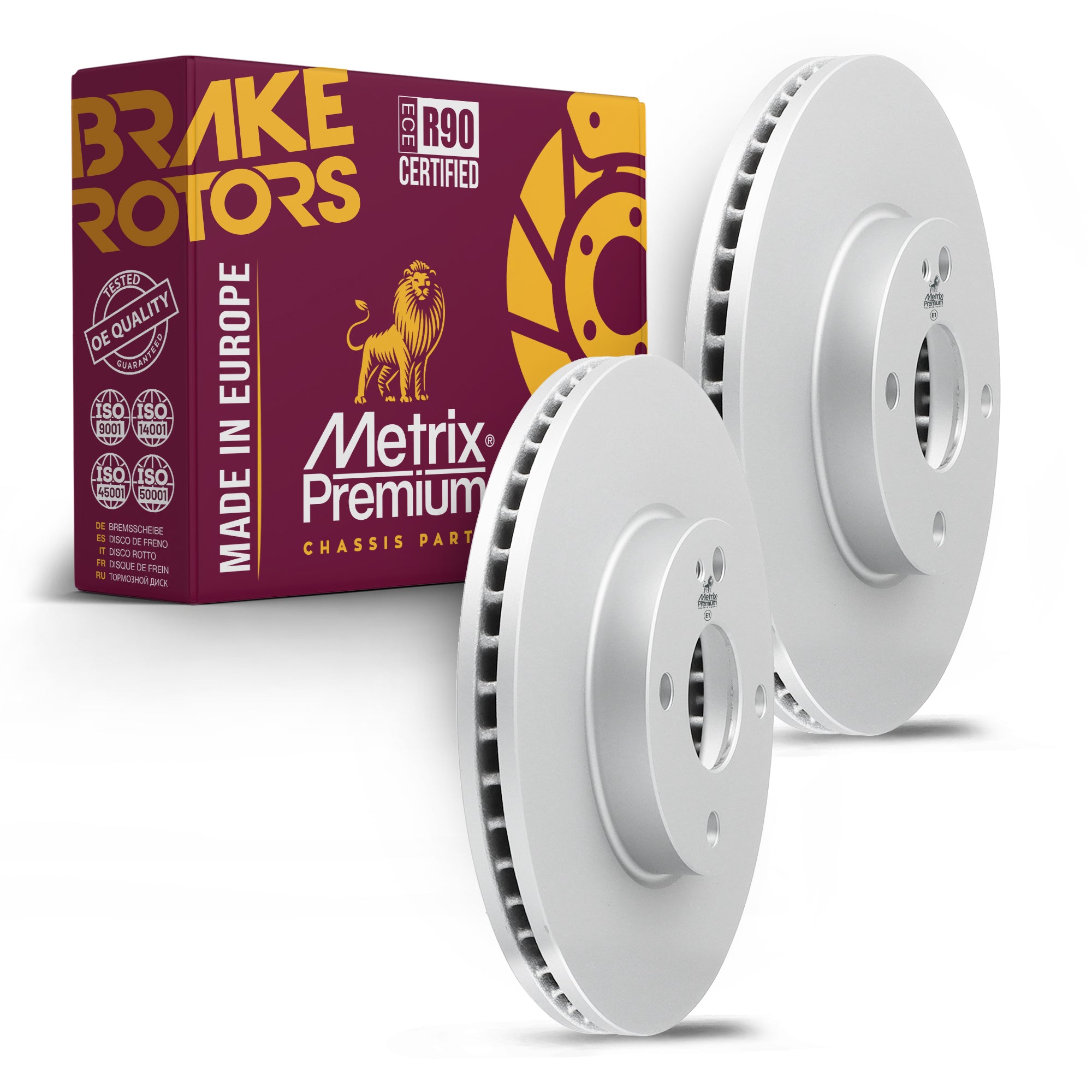 Metrix Premium Front Disc Brake Rotor Kit 92280MT OEM fit auto parts