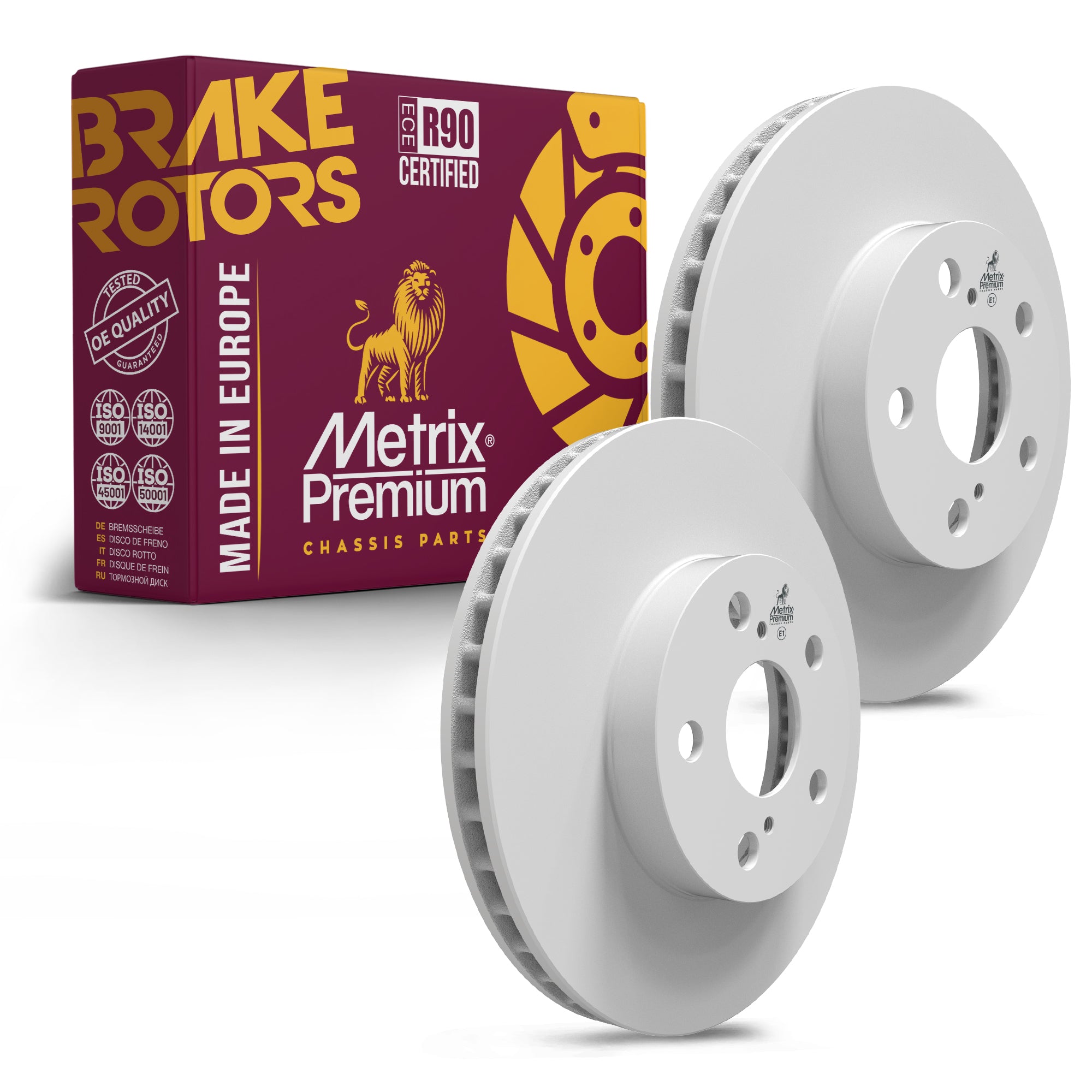 Metrix Premium Front Disc Brake Rotor Kit 92289MT OEM fit auto parts