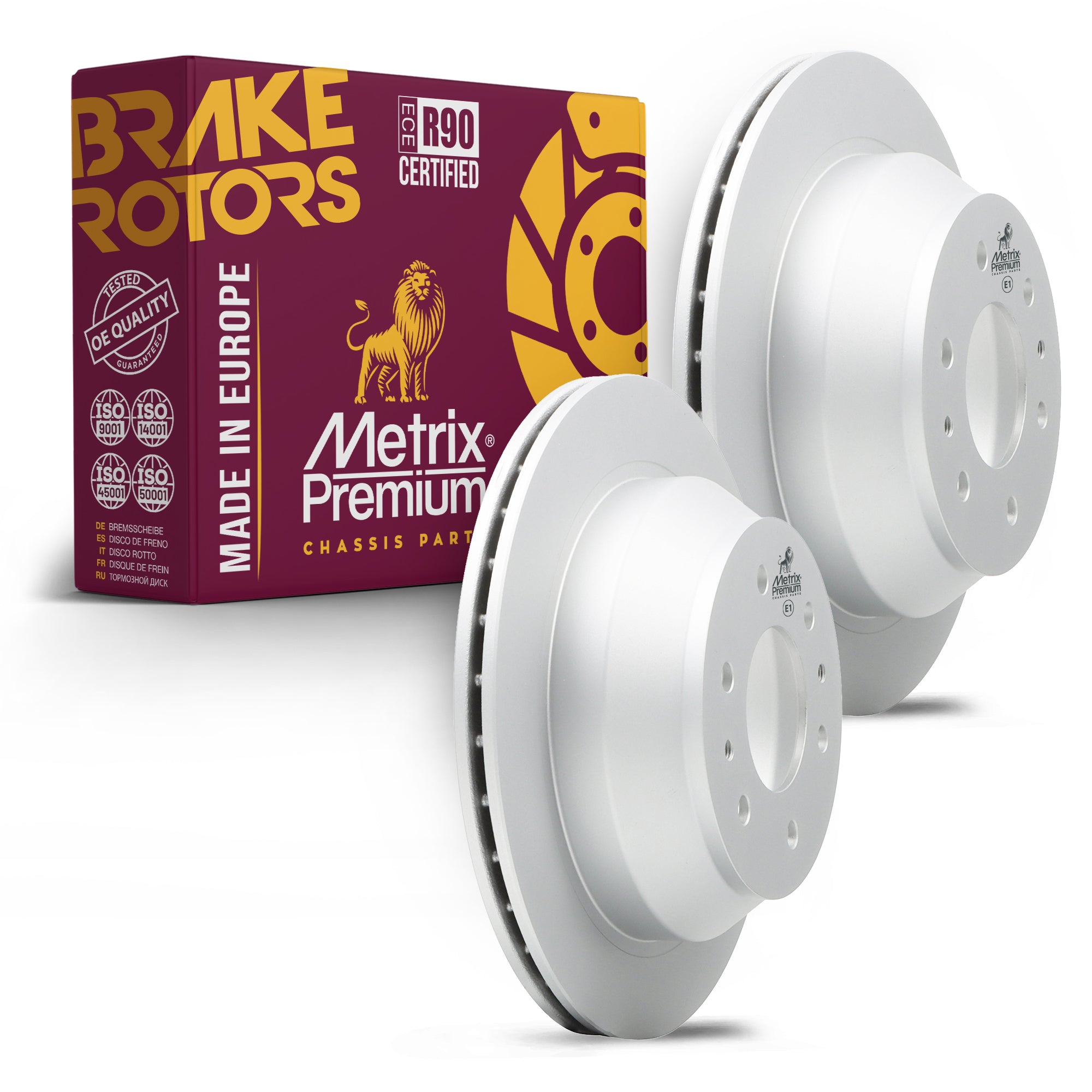 Metrix Premium Rear Disc Brake Rotor Kit 92290MT OEM fit auto parts