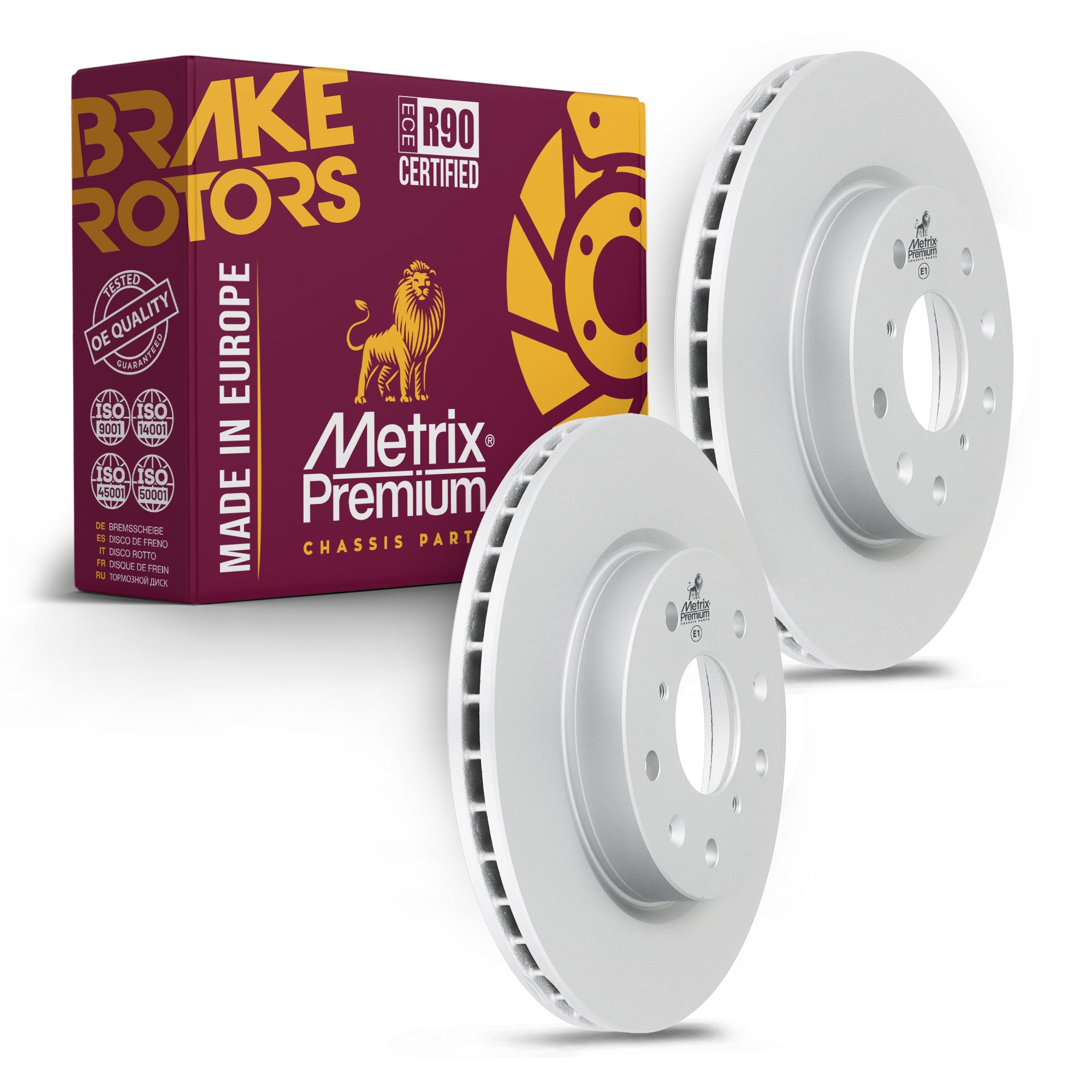 Metrix Premium Front Disc Brake Rotor Kit 92296MT OEM fit auto parts