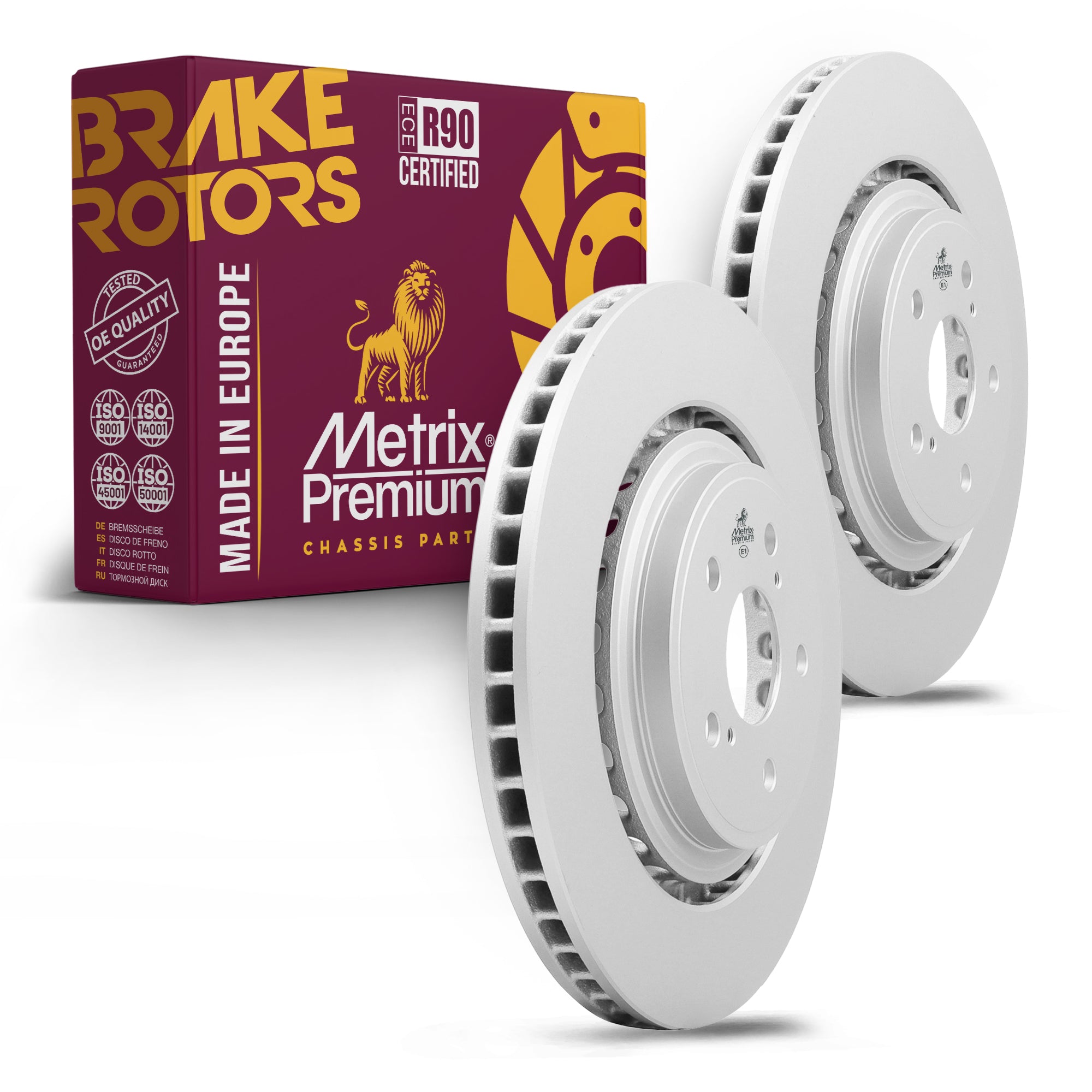 Metrix Premium Front Disc Brake Rotor Kit 92300MT OEM fit auto parts