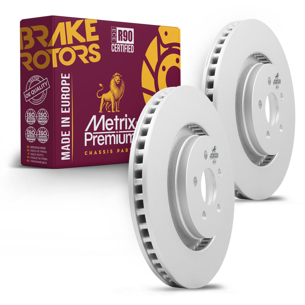Metrix Premium Front Disc Brake Rotor Kit 92302MT OEM fit auto parts